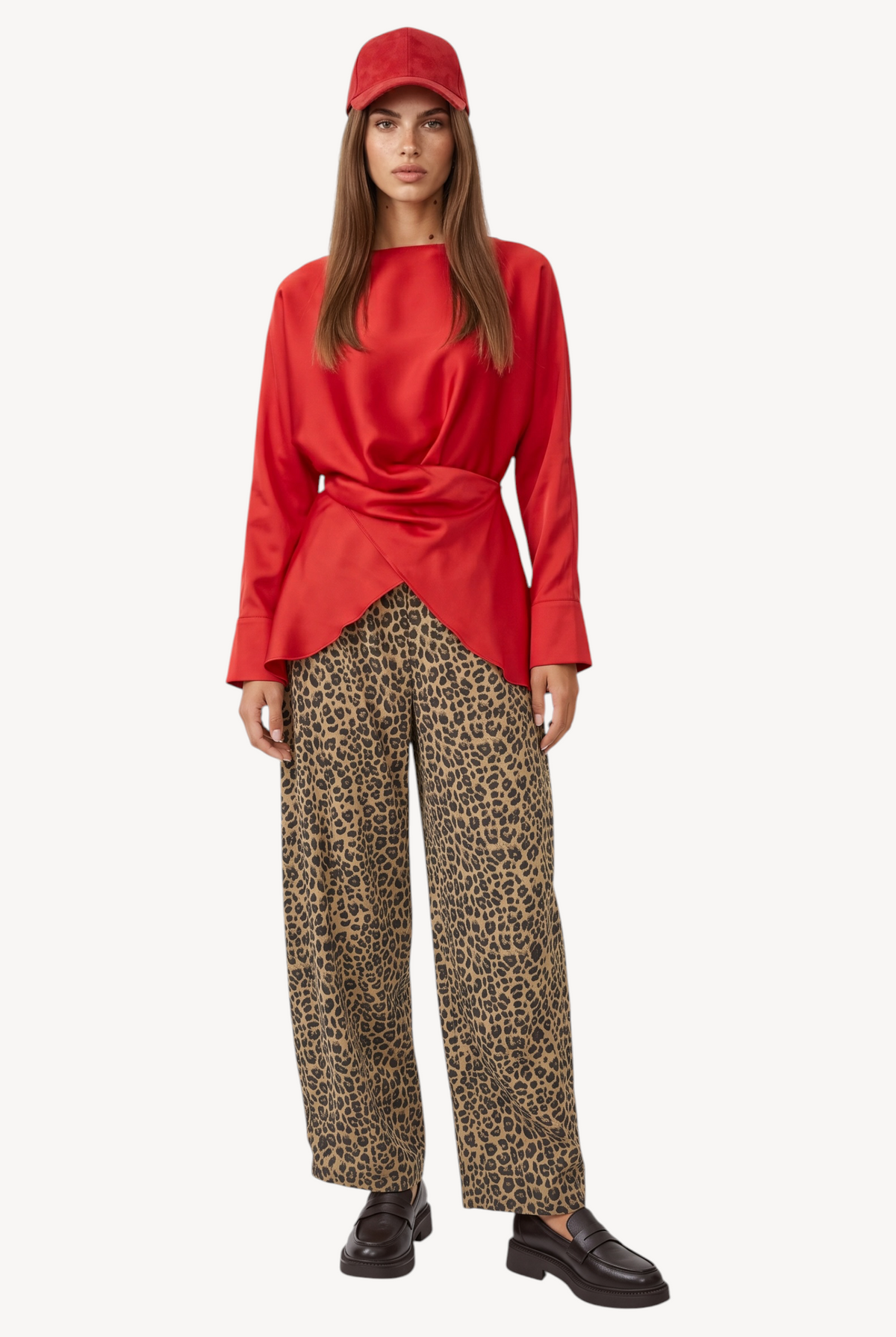 Cherry Drape Blouse