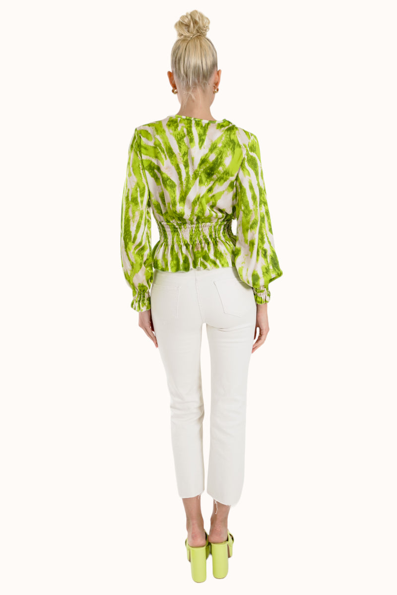 Marwa Top - Lime Green