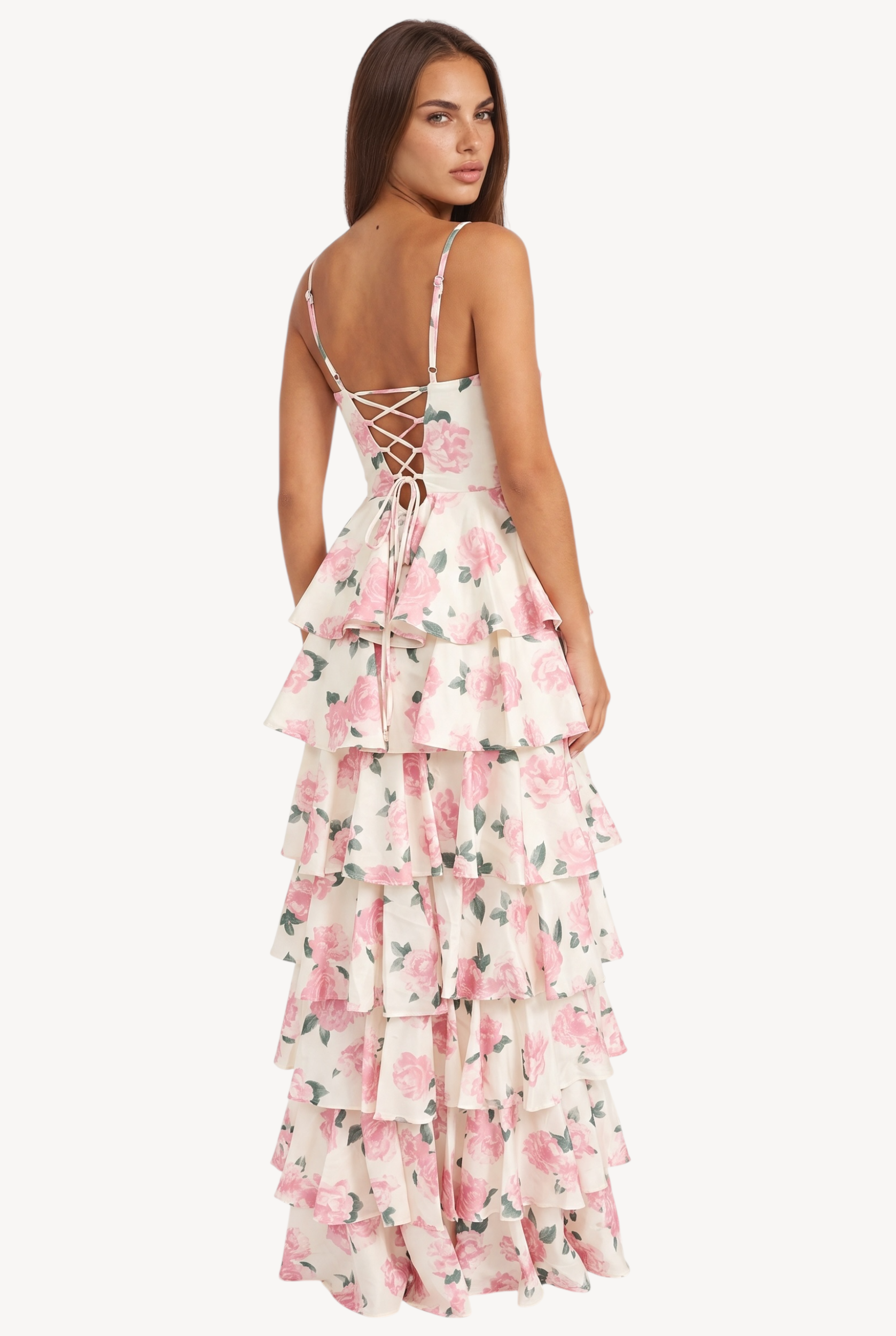 Rosewater Ruffles Gown