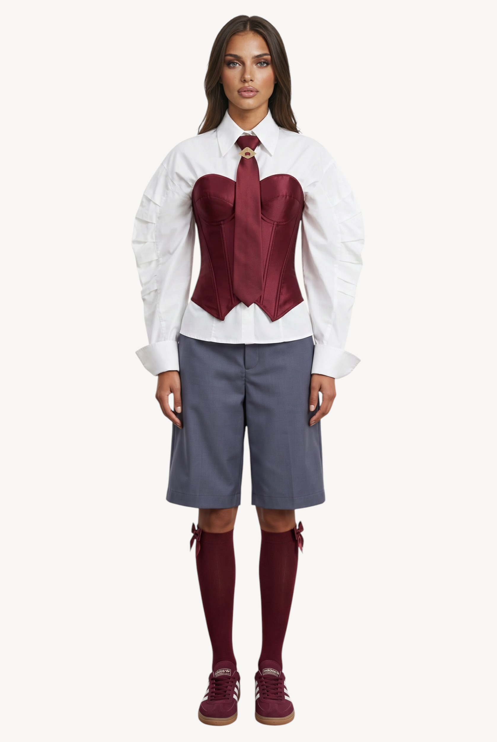 Bordeaux Sculpt Corset Top