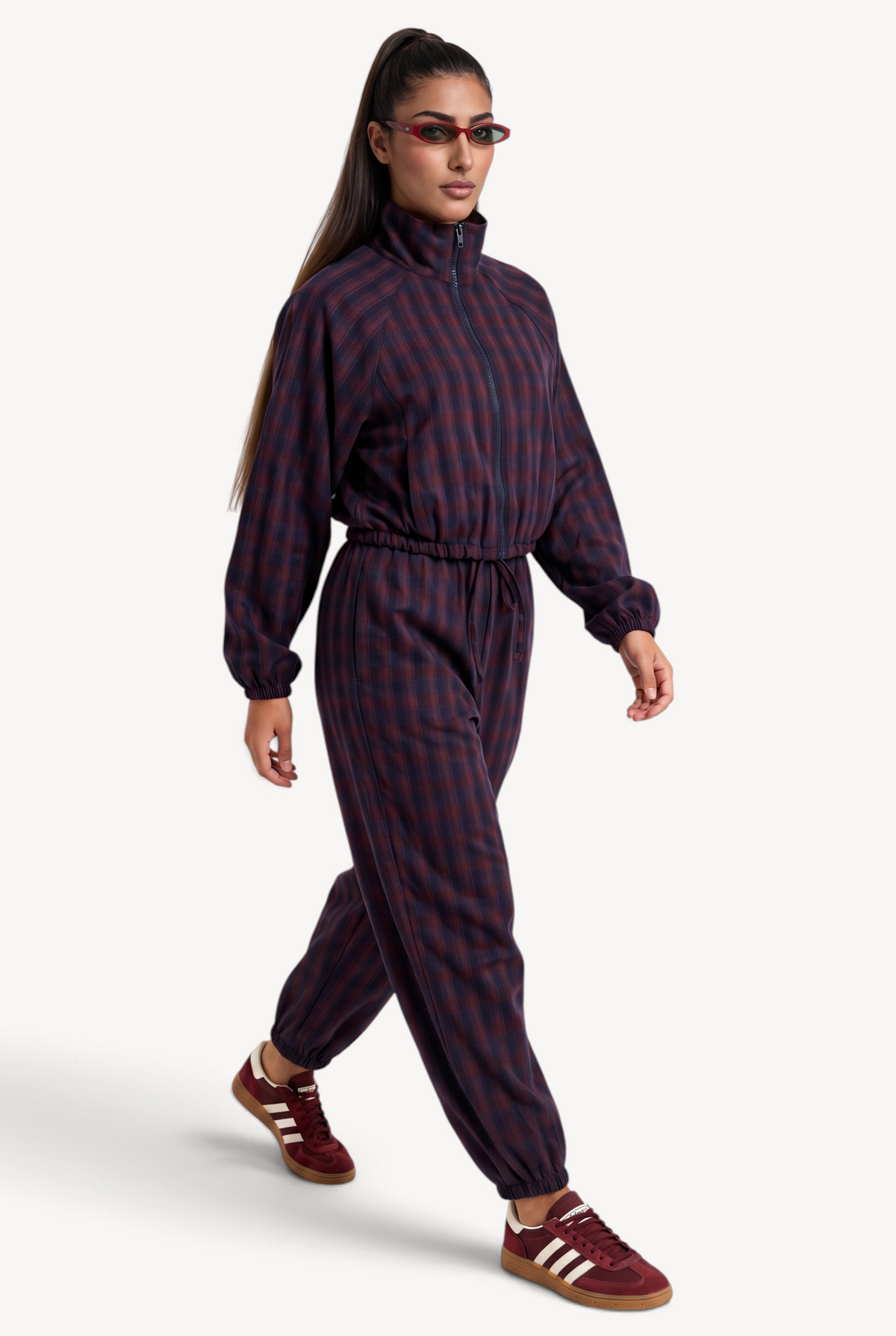 Plaid About You Balloon Pants