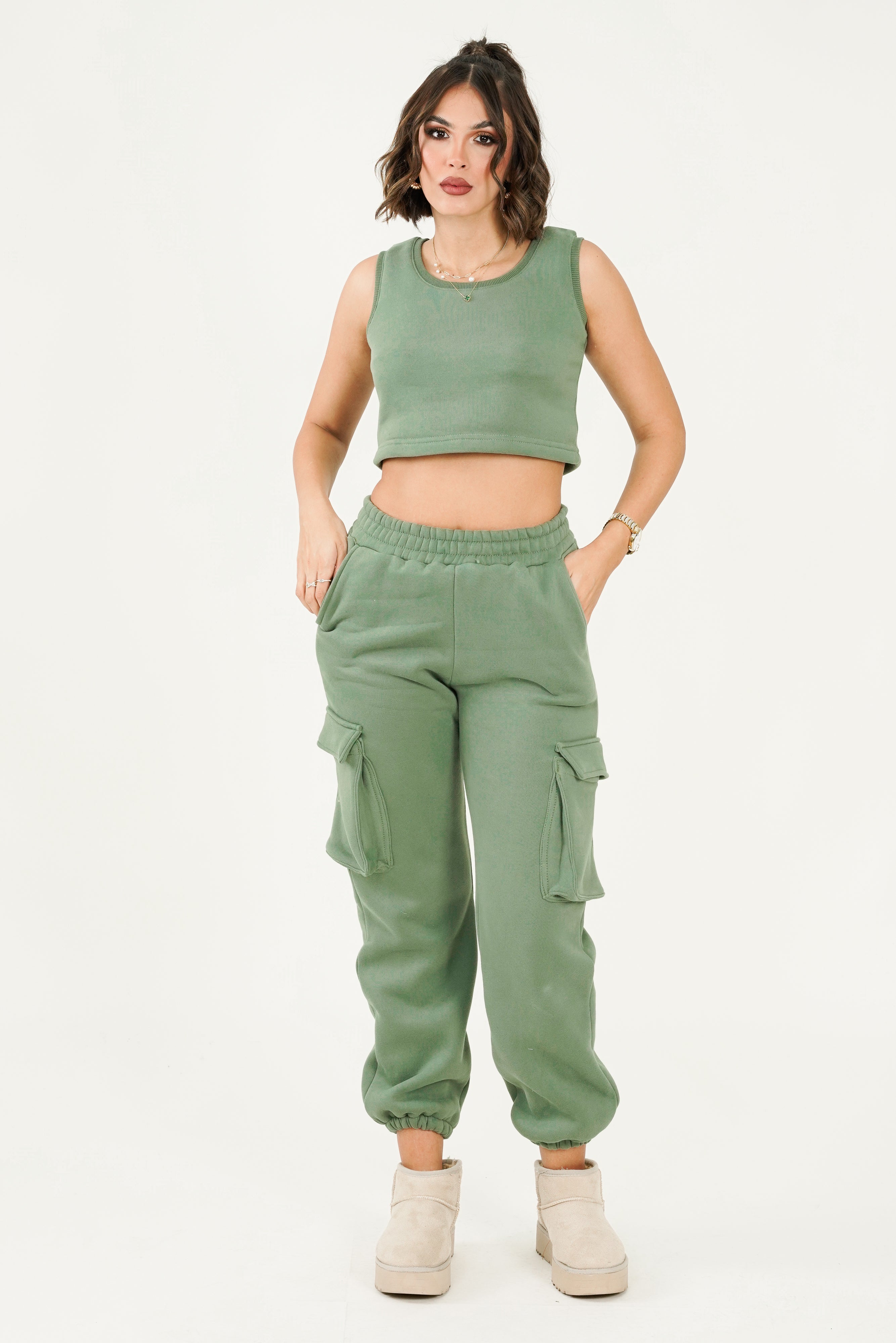 Leah Top - Olive Green