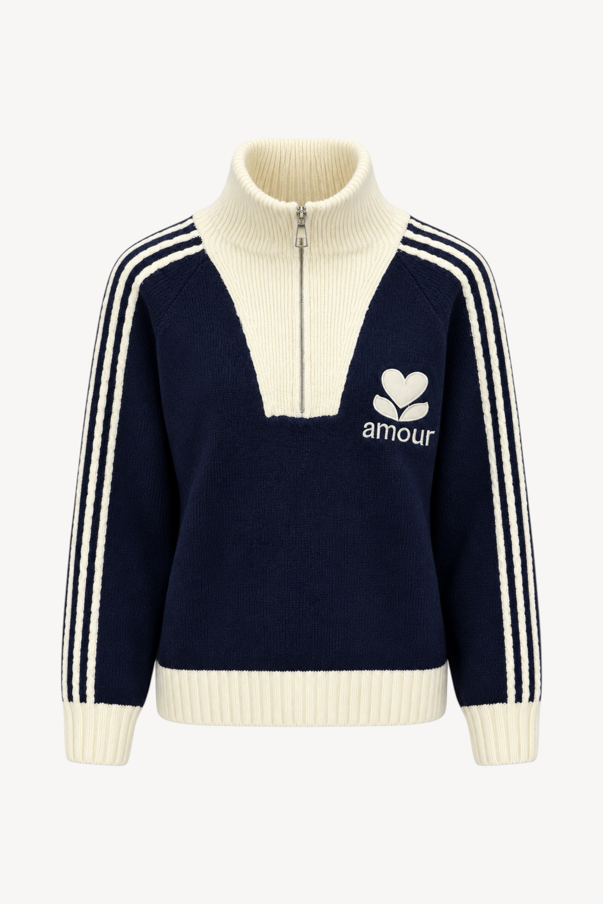 Varsity Zip Knit