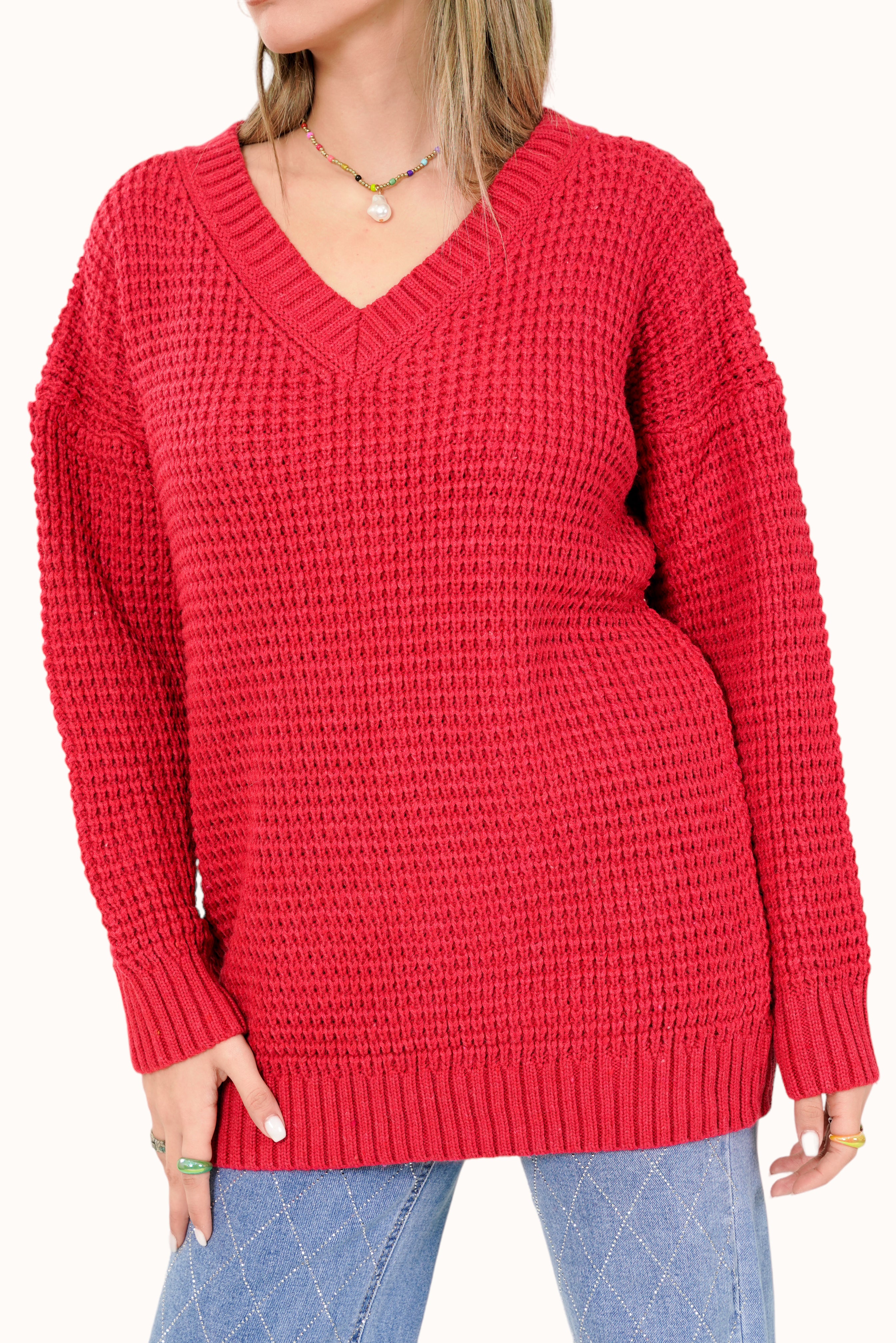 Asma Sweater - Red