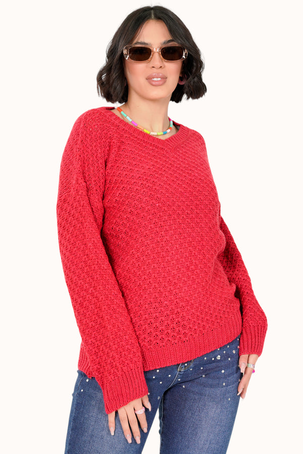 Sima Sweater - Red