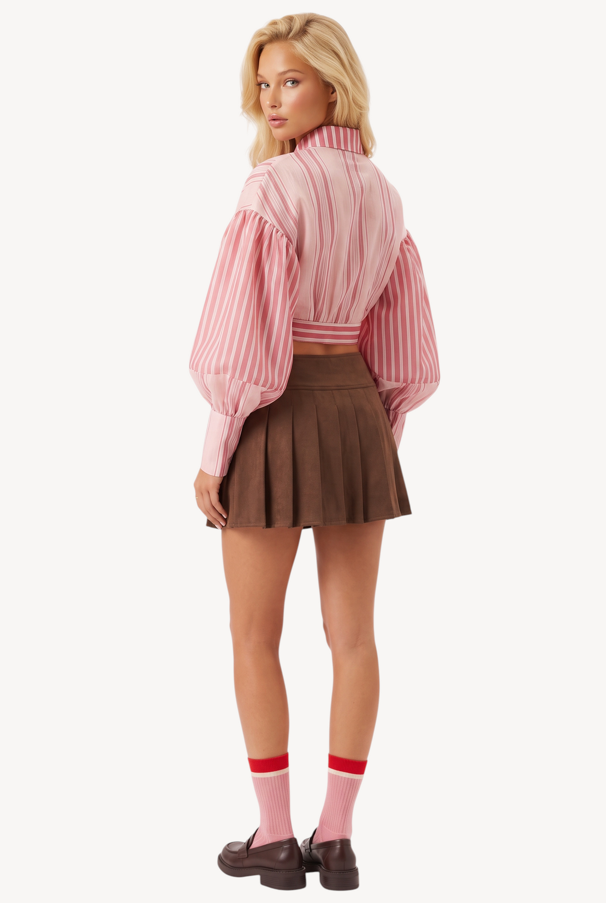 Blush Stripes Blouse