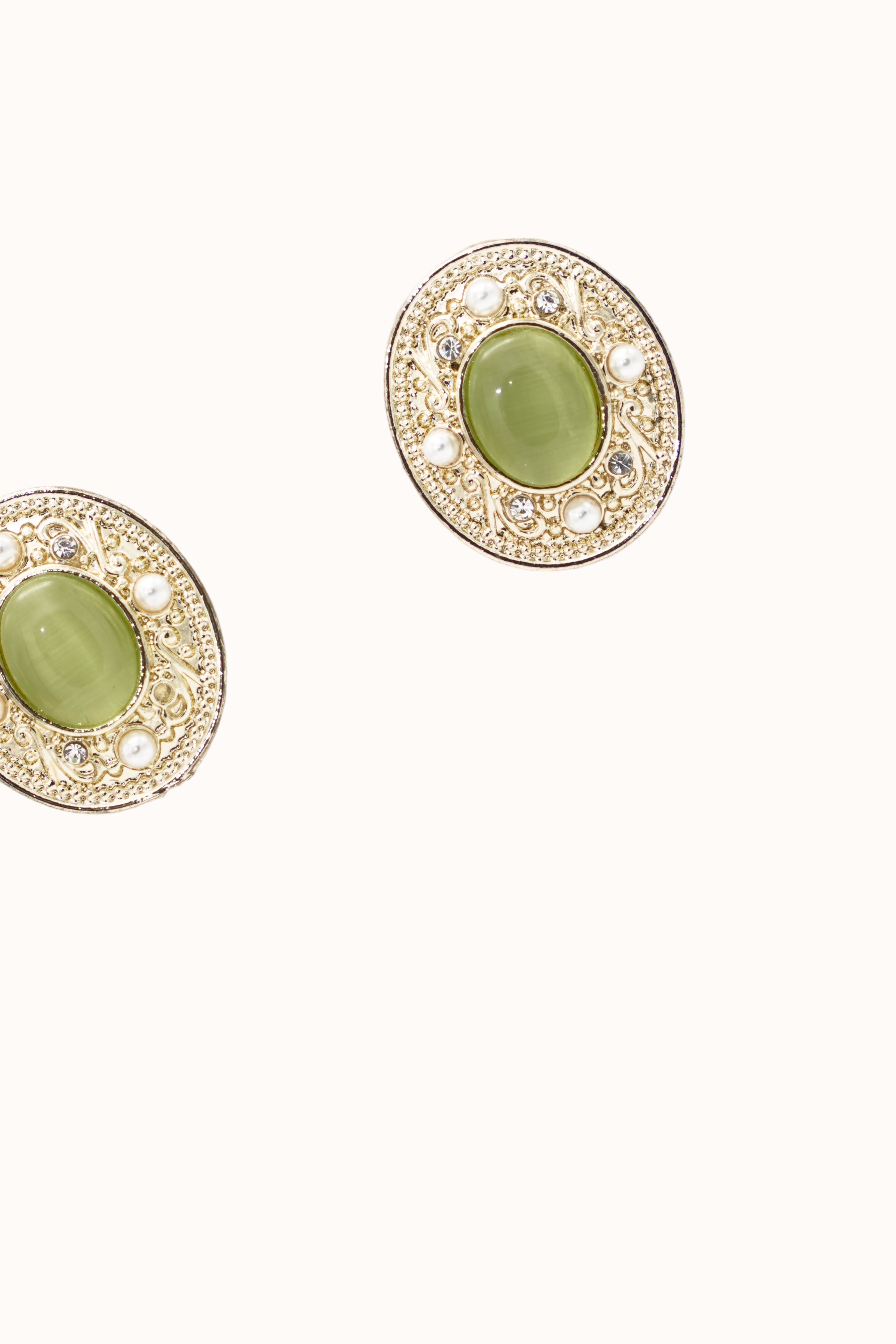 Simona Earrings - Lime