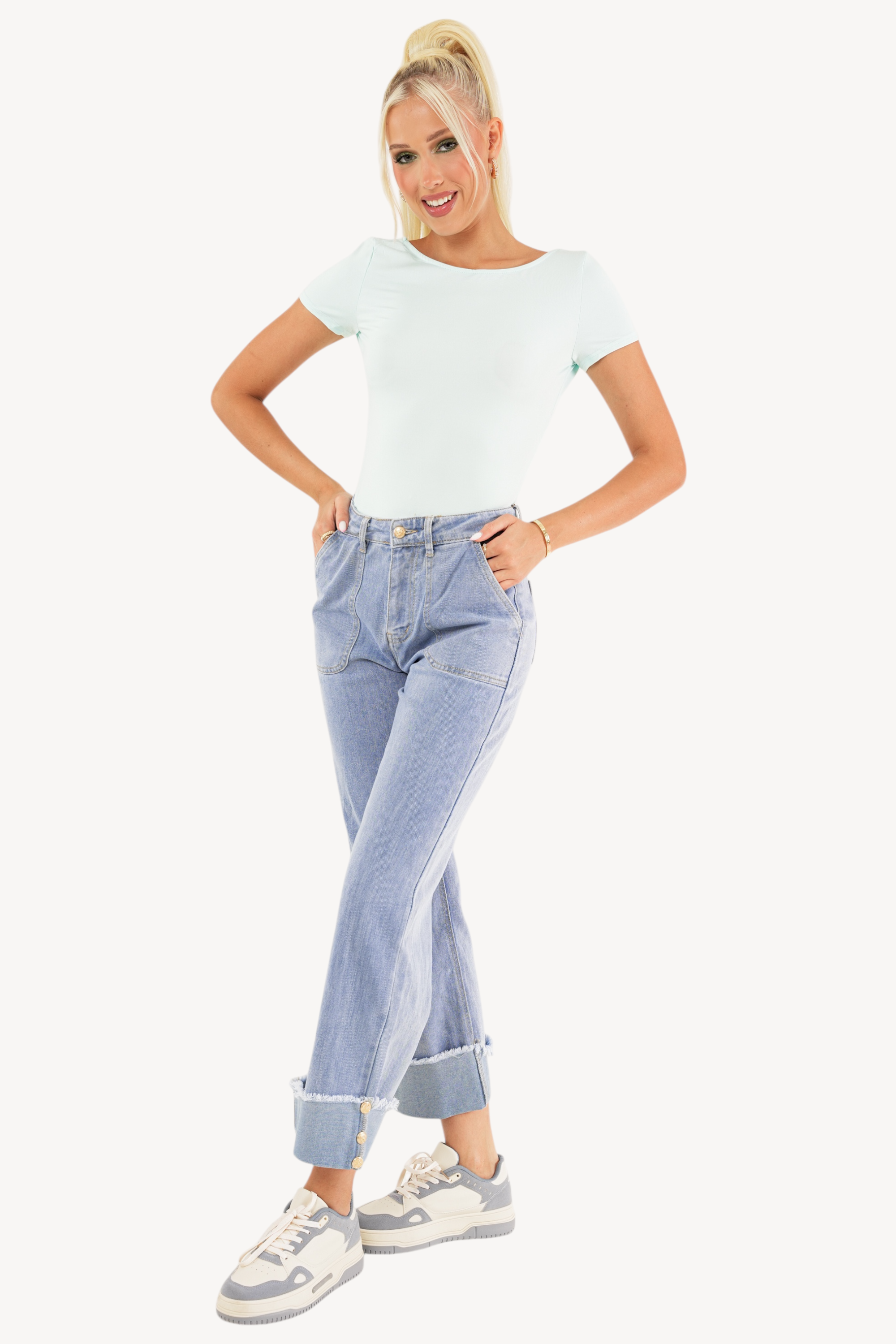 Lala Bodysuit - Light Blue
