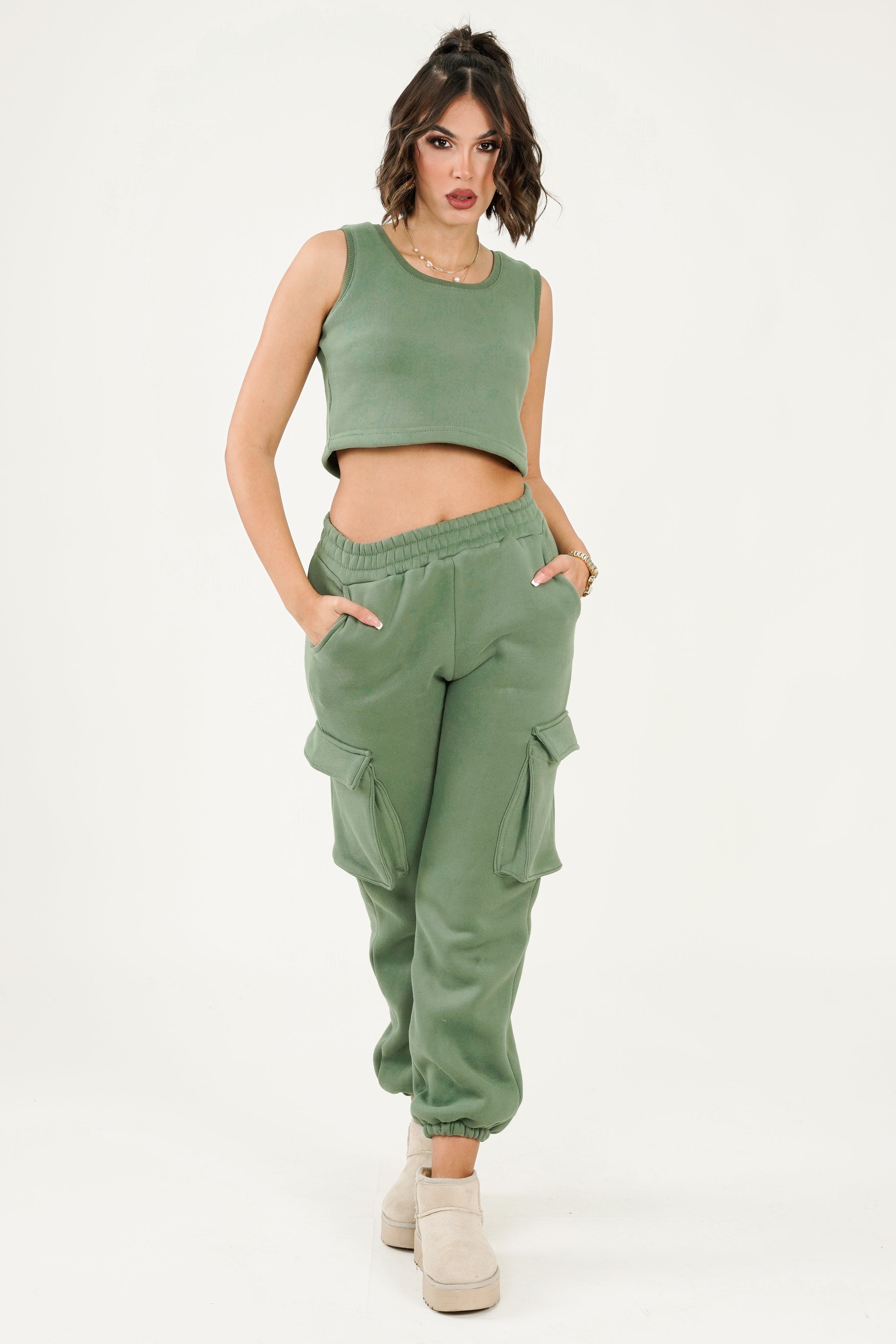 Leah Top - Olive Green
