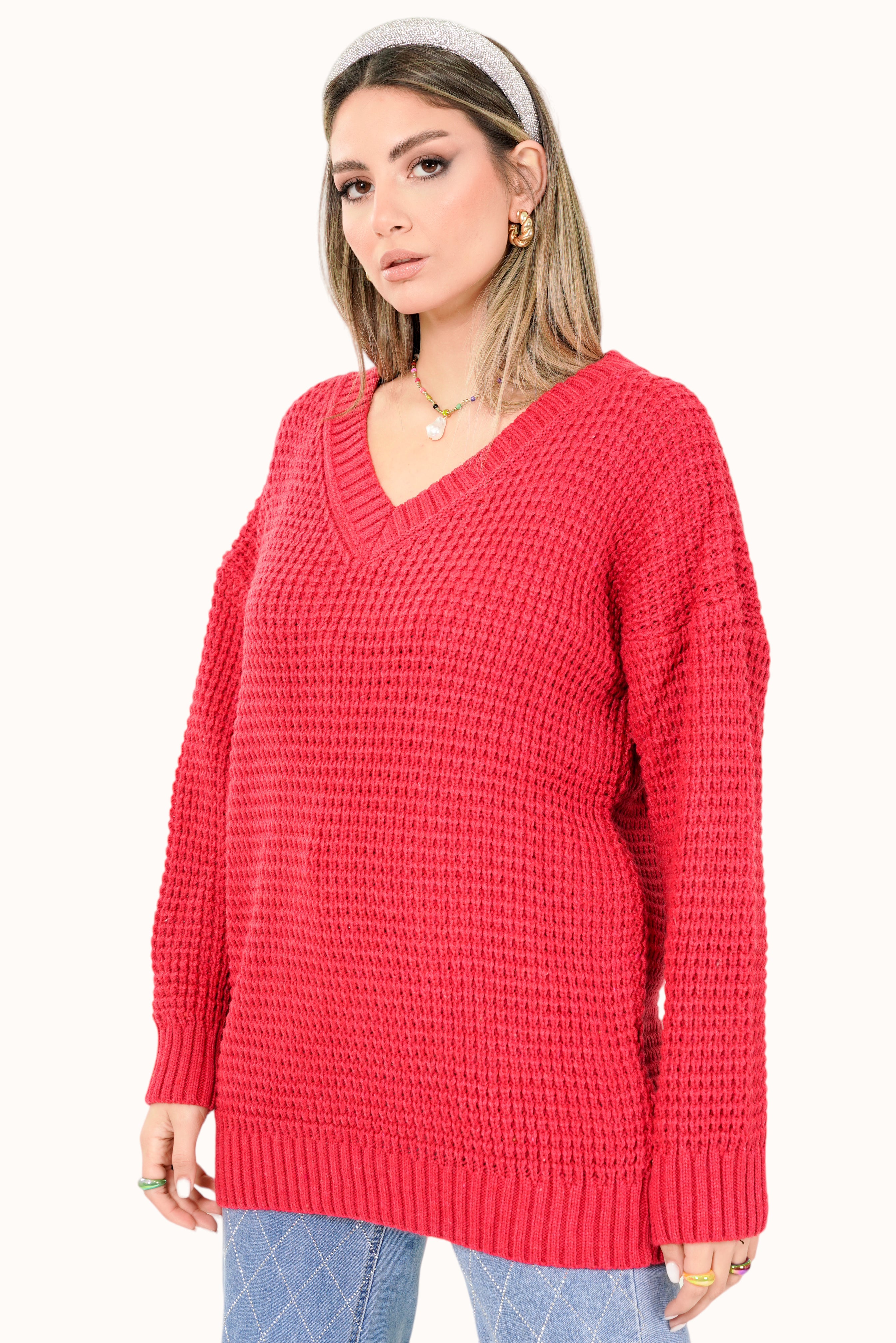 Asma Sweater - Red