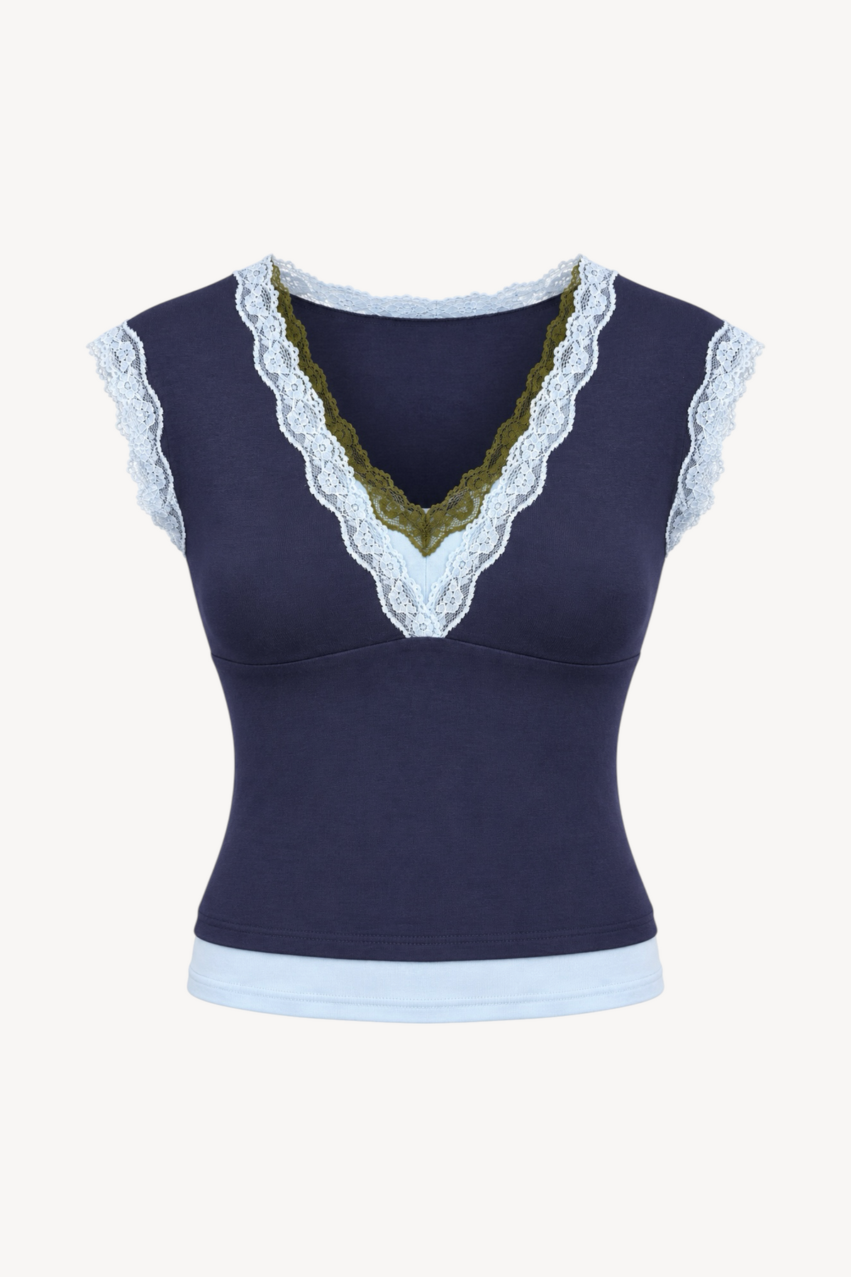 Lace Trim Top