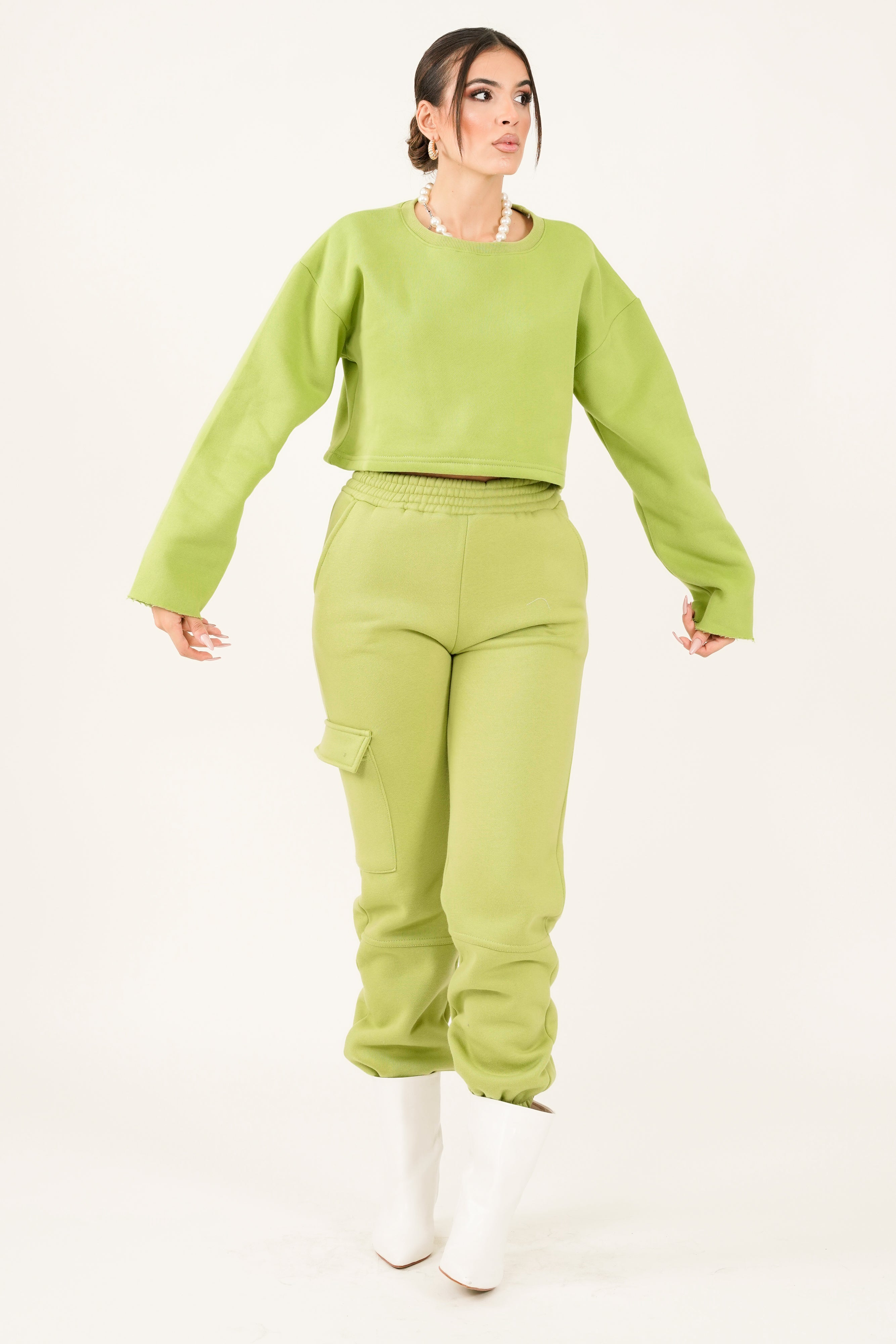 Diletta Trouser - Lime