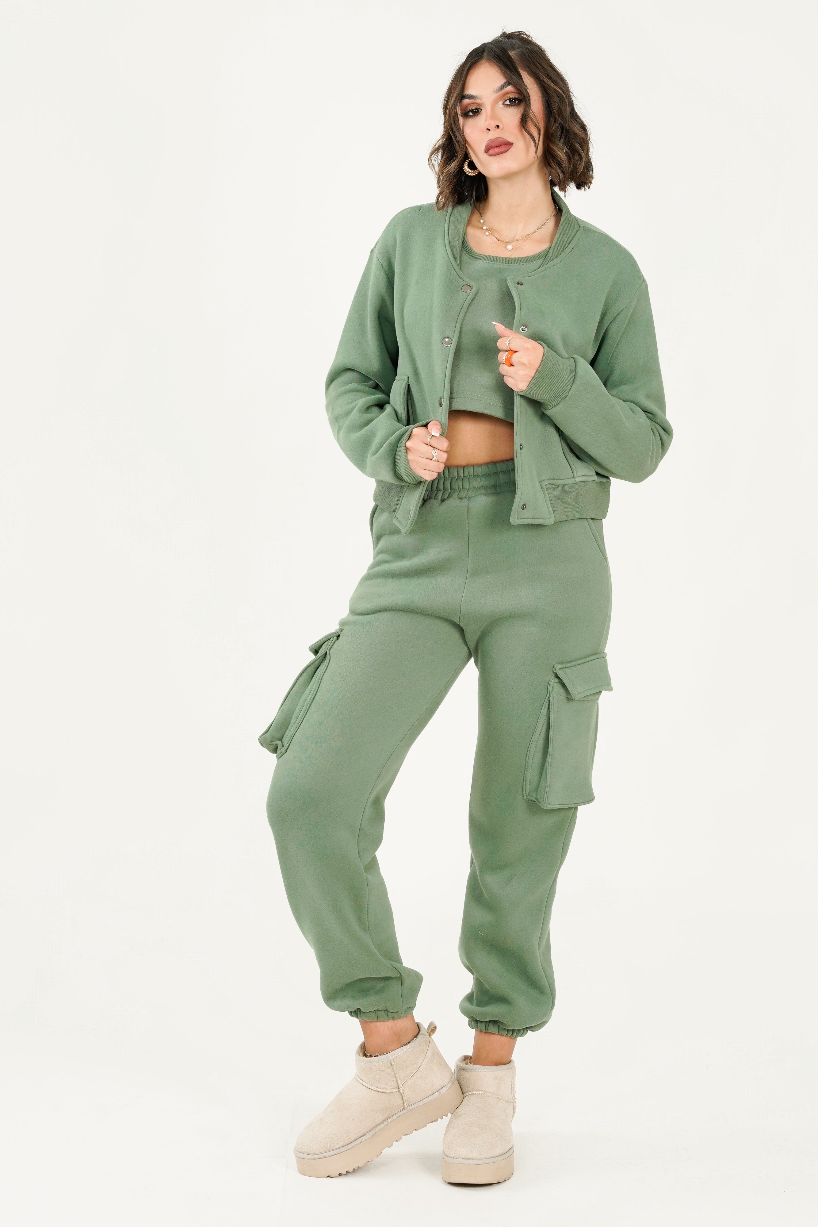 Leah Top - Olive Green