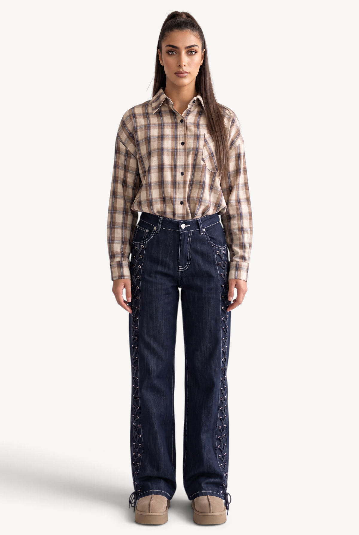 Lace Line Jeans