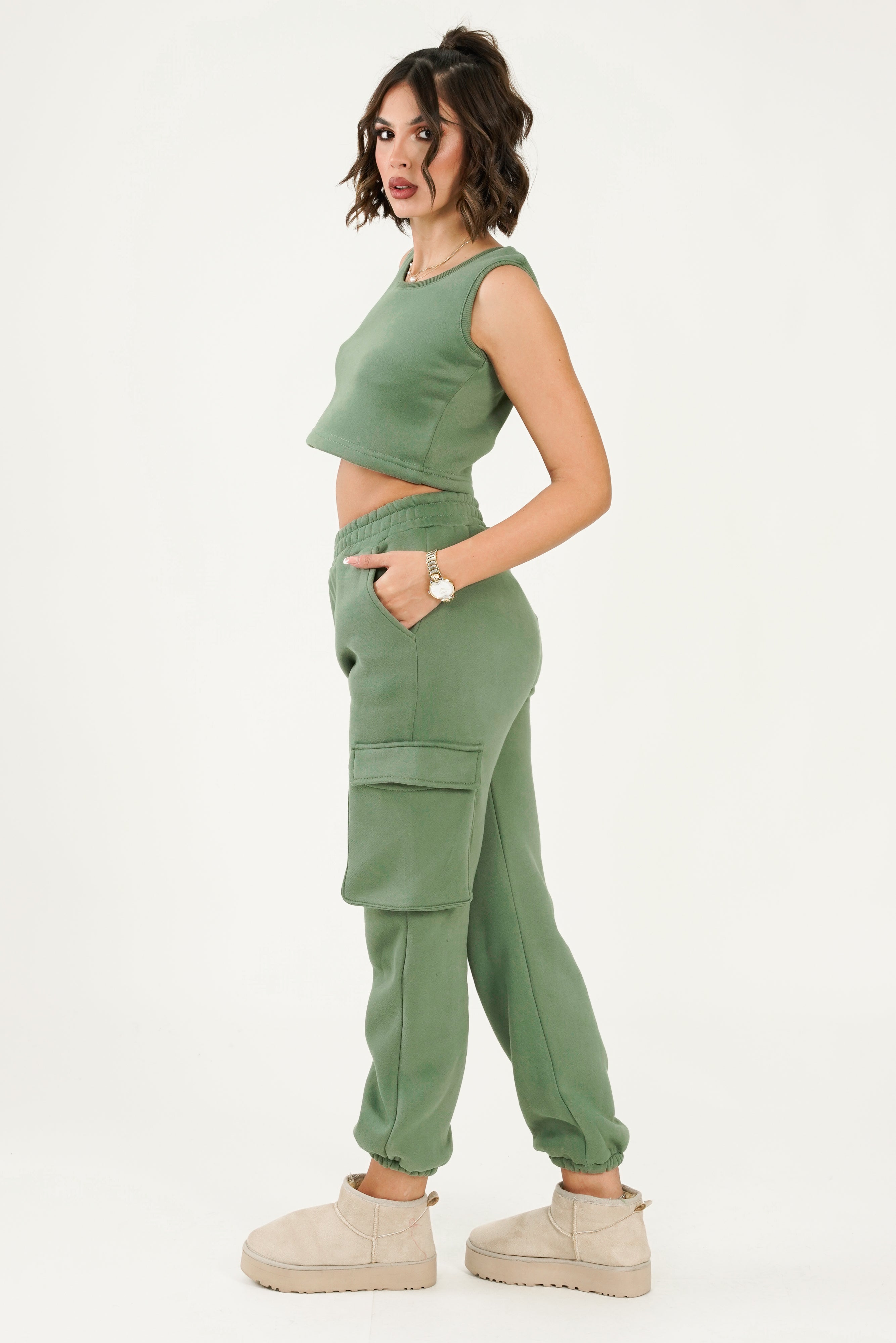 Leah Top - Olive Green