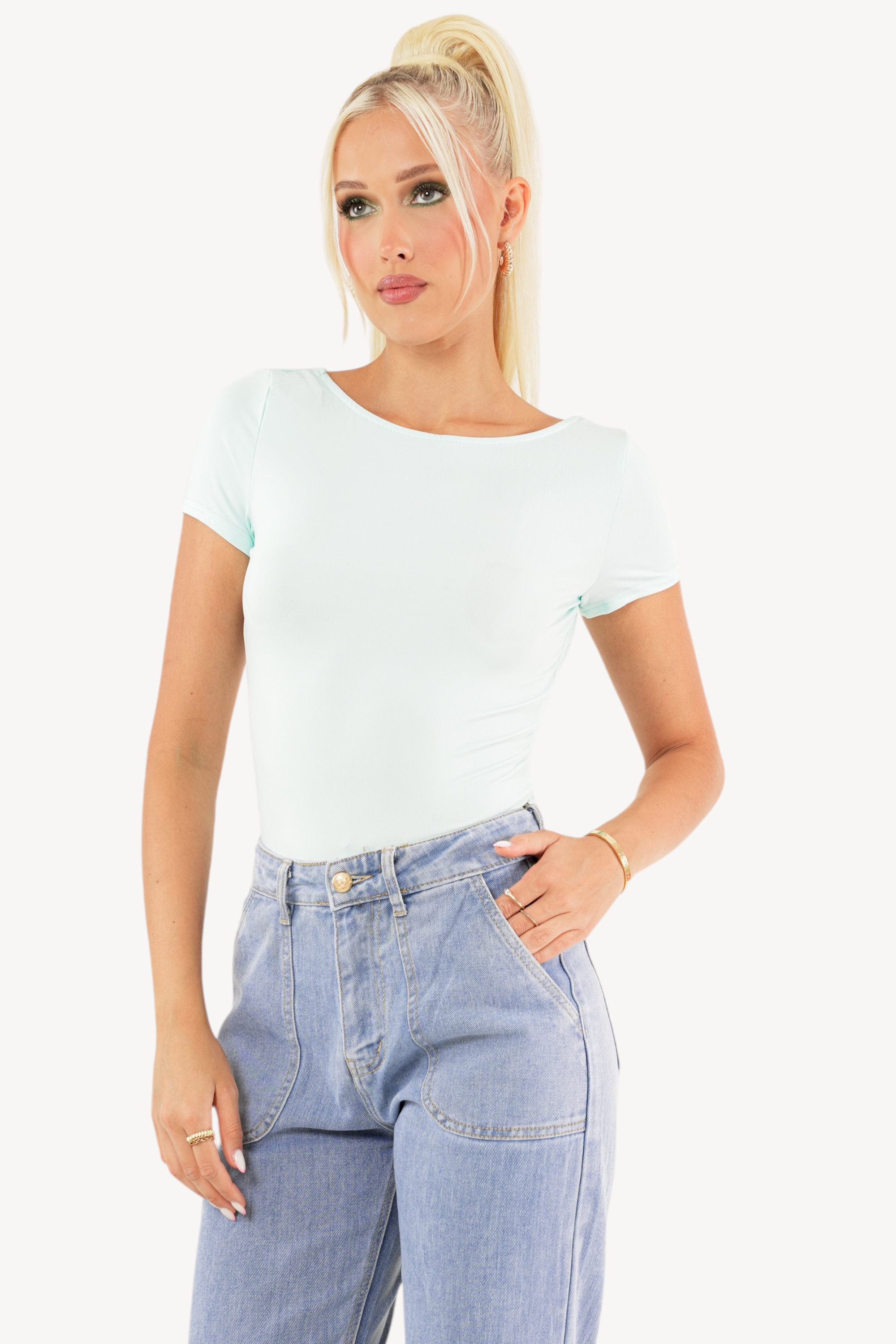 Lala Bodysuit - Light Blue