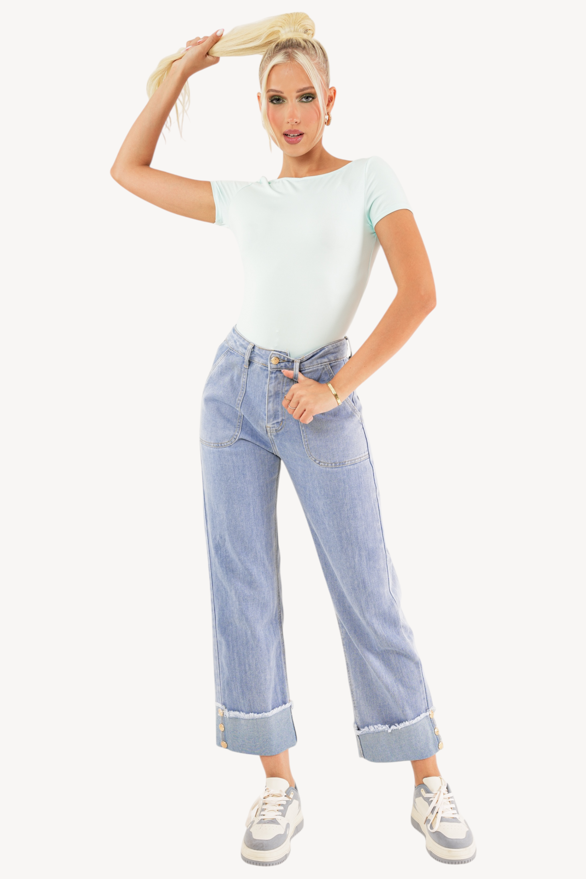 Lala Bodysuit - Light Blue