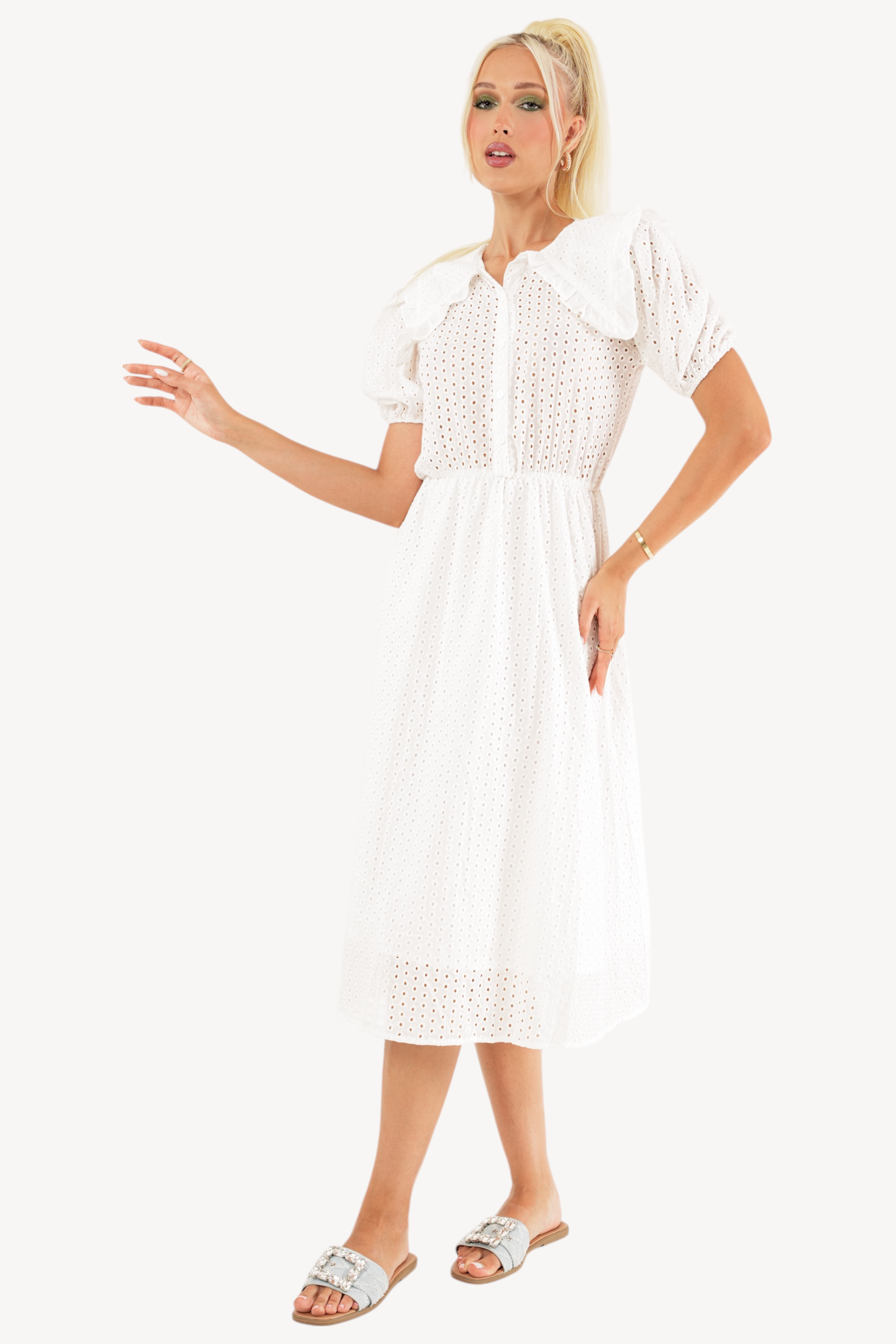 Loulou Dress - White
