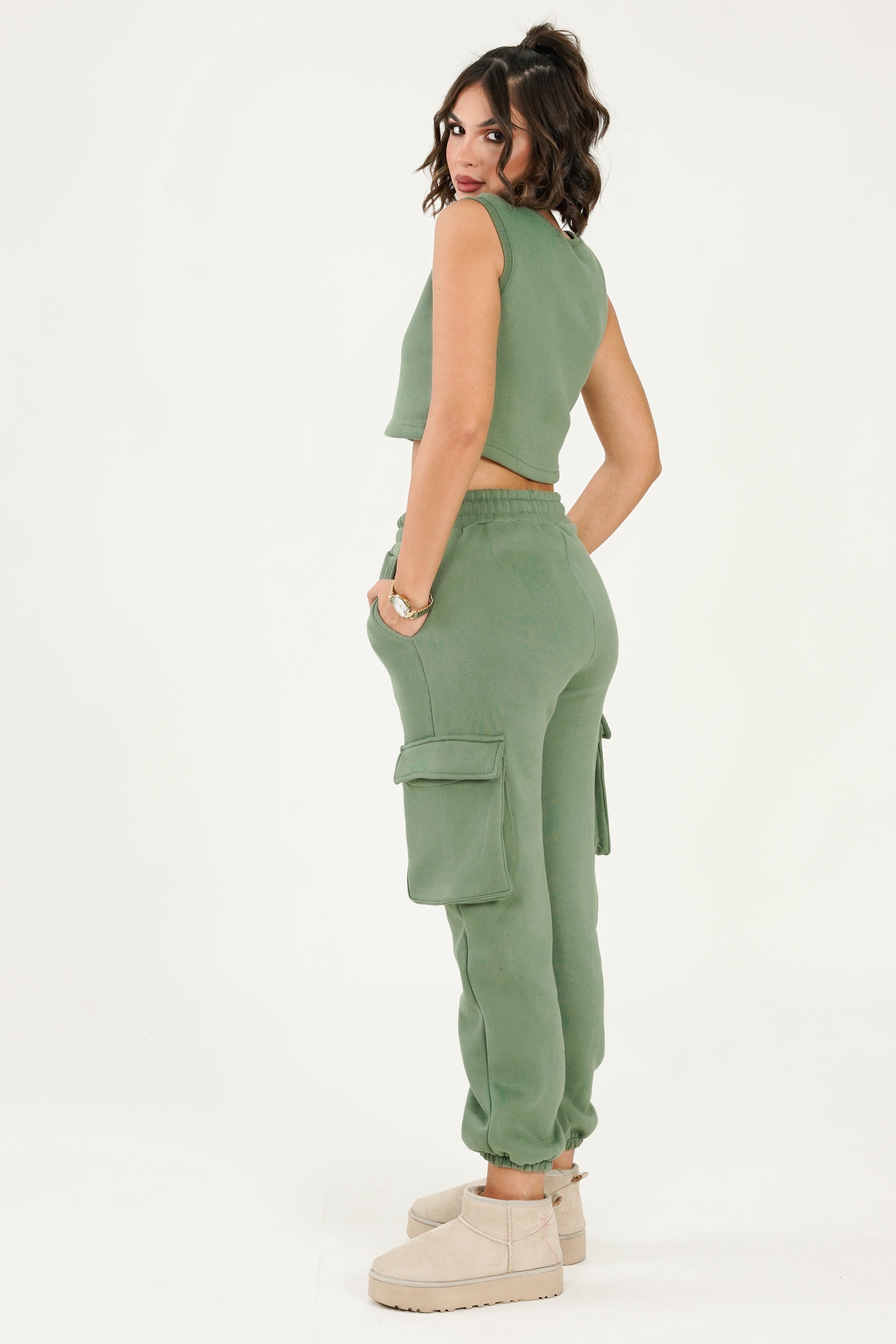 Leah Top - Olive Green