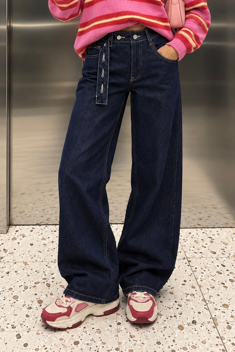 On My Way Wide Leg Jeans