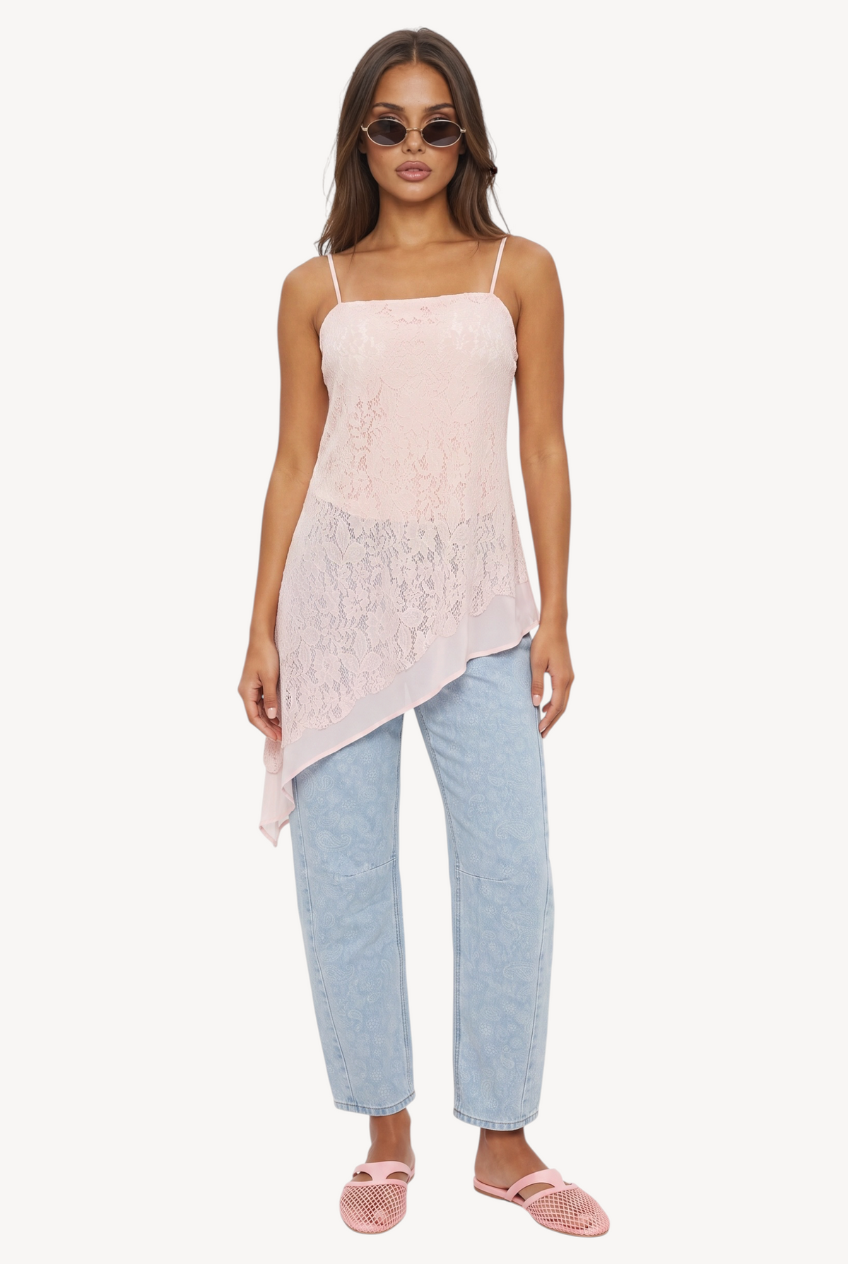 Barely Blush Lace Top