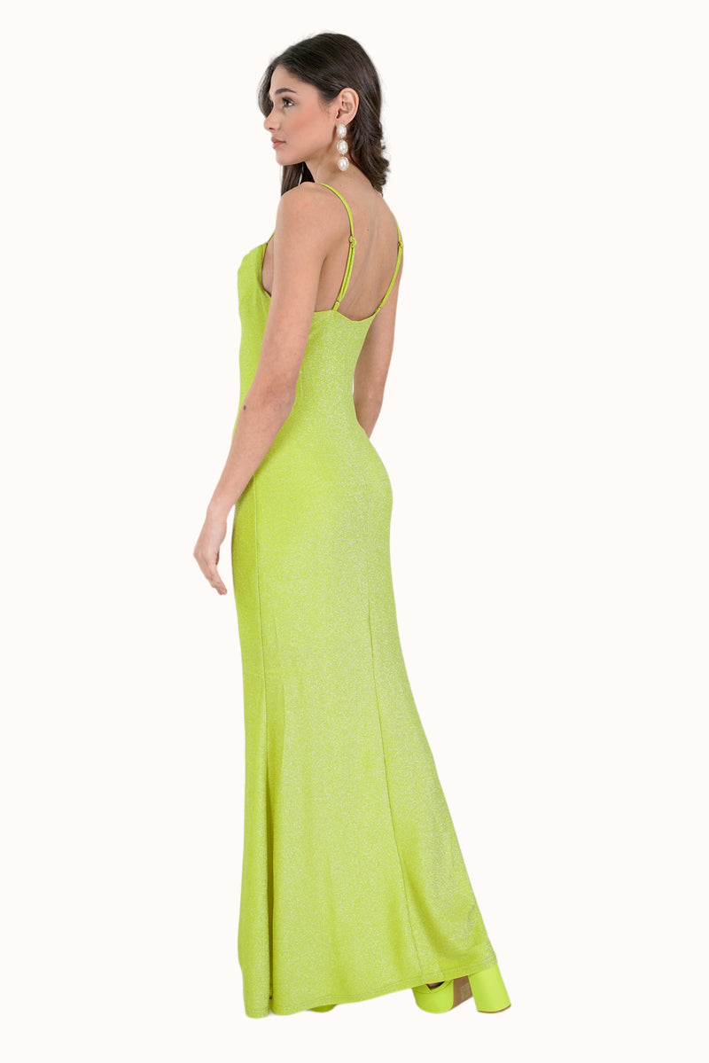 Estelle Dress - Lime Green
