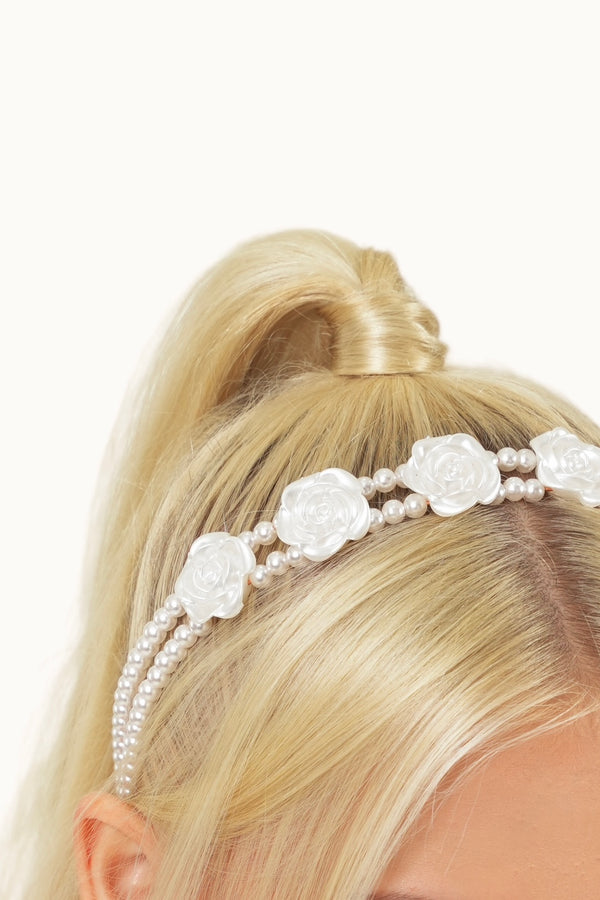 Rosalie Headband - White