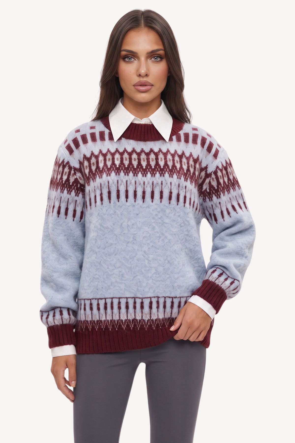 Alpine Hearts Knit Sweater