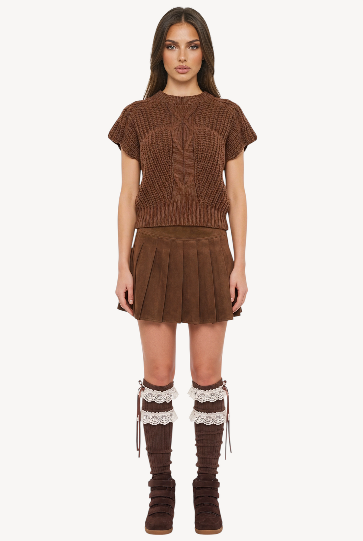 Cable Knit Vest