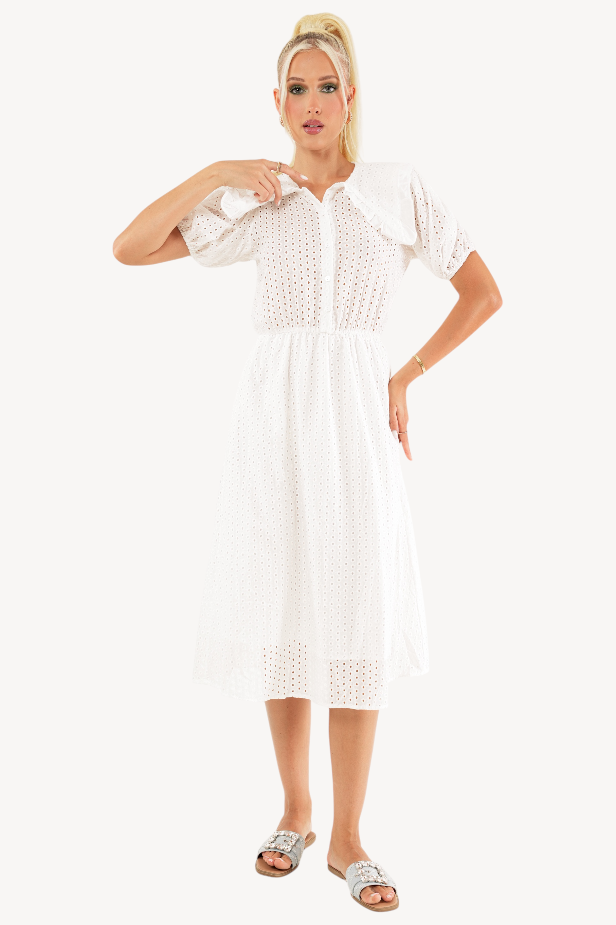 Loulou Dress - White
