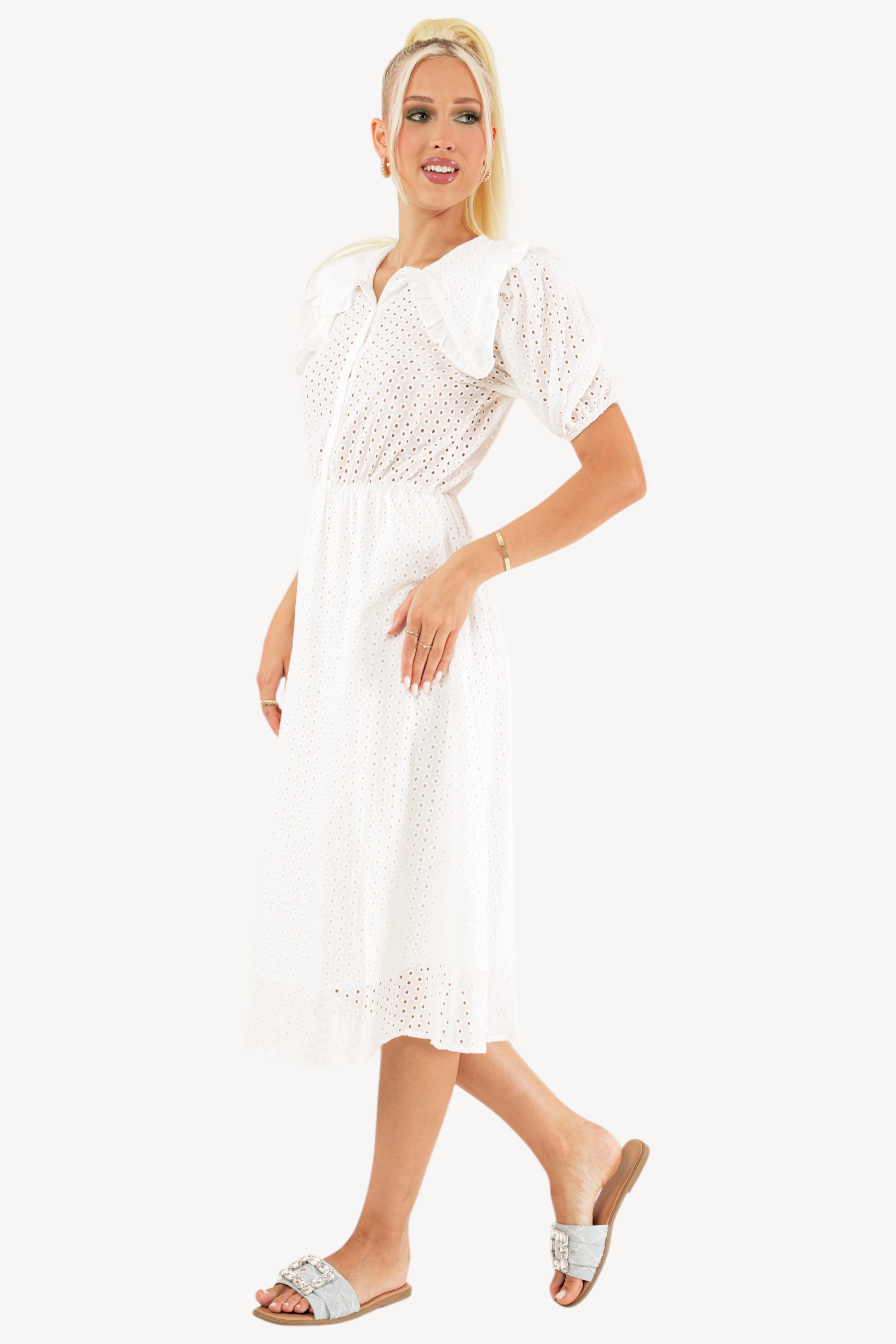 Loulou Dress - White