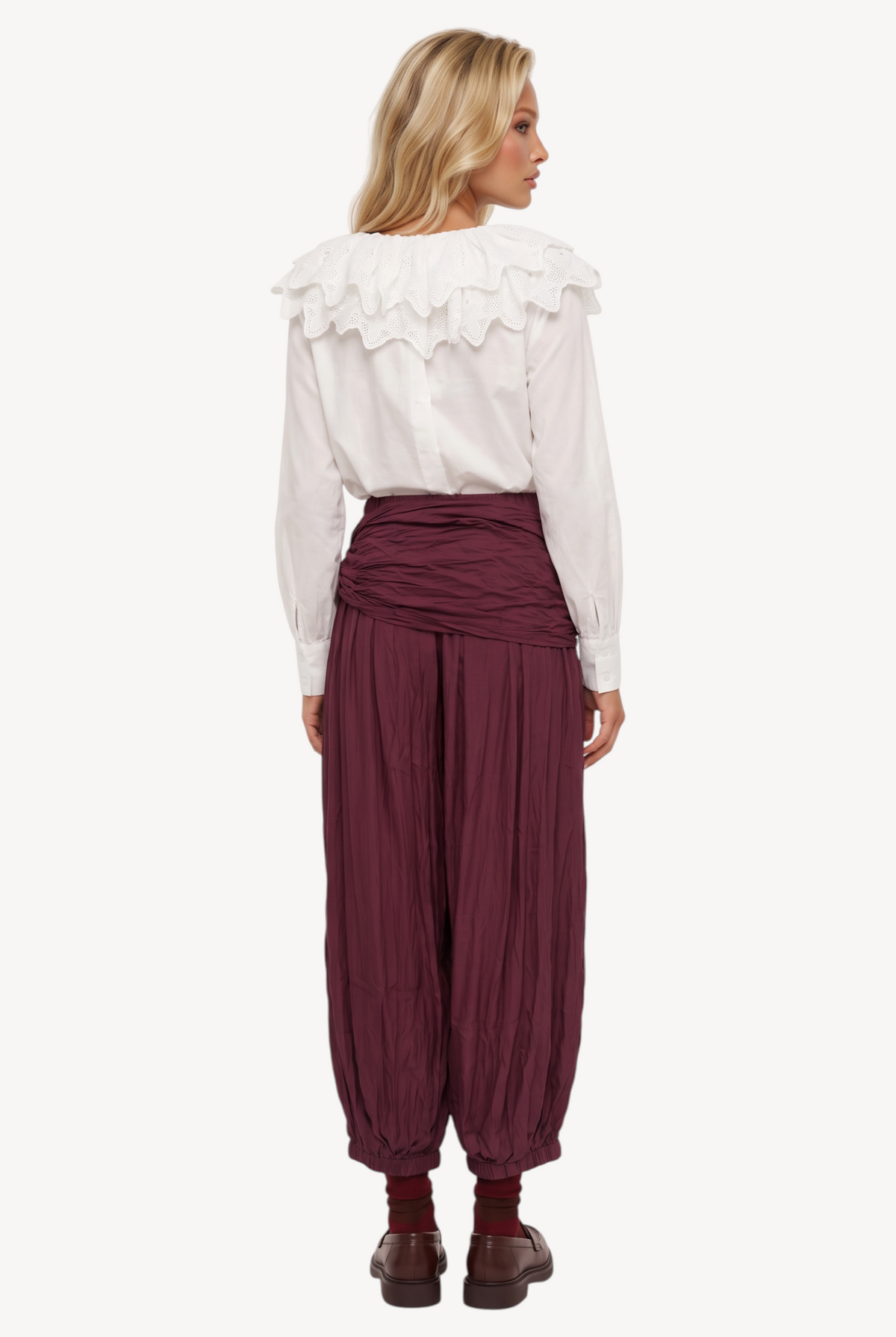 Bordeaux Wrap Pants