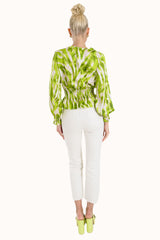 Marwa Top - Lime Green