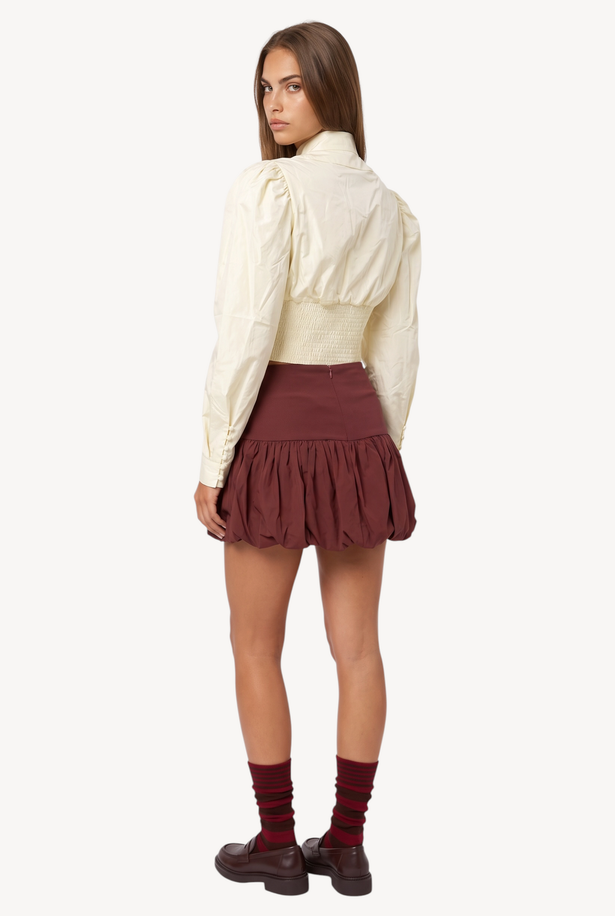 Cream Corset Shirt