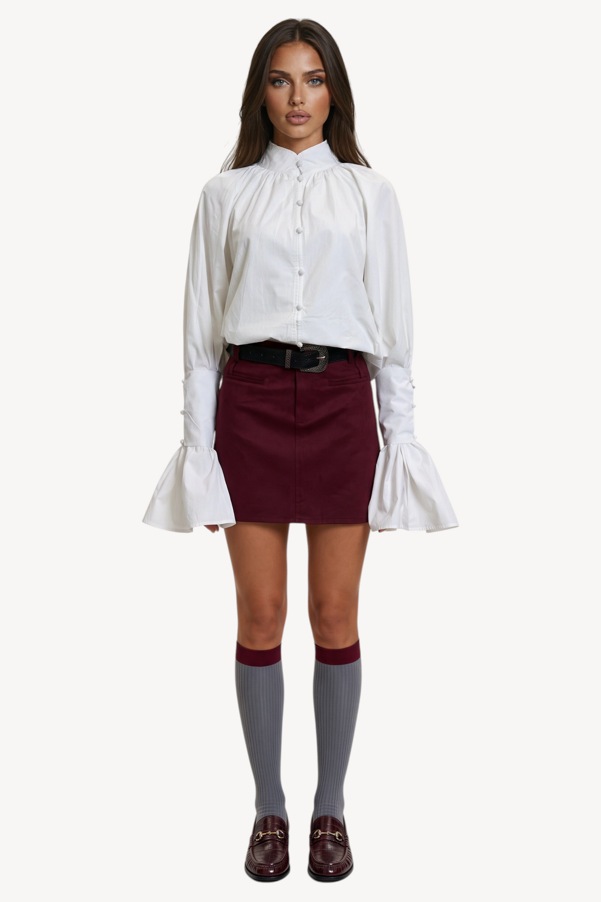 Pure Drama White Blouse