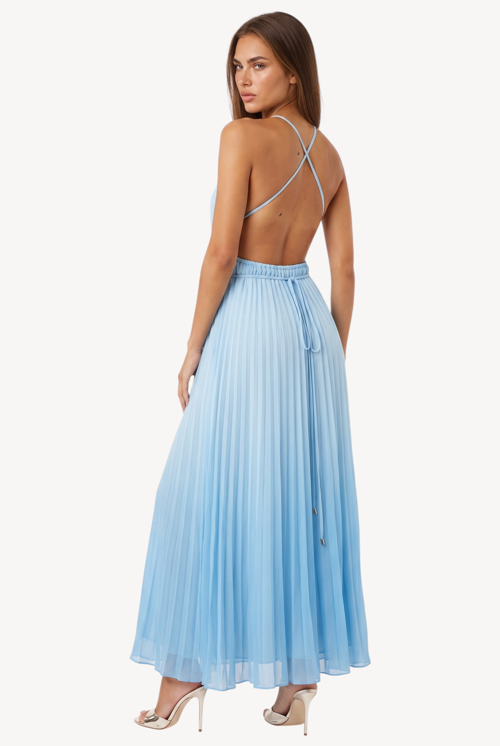 Azure Whisper Gown