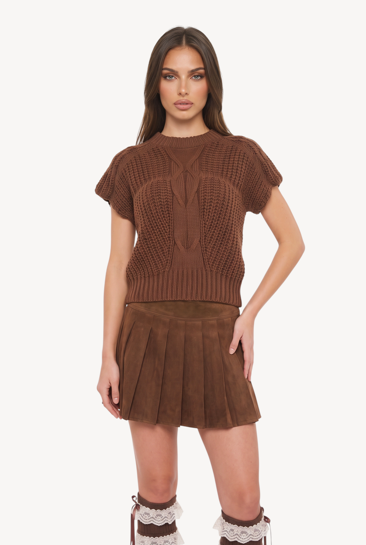 Cable Knit Vest