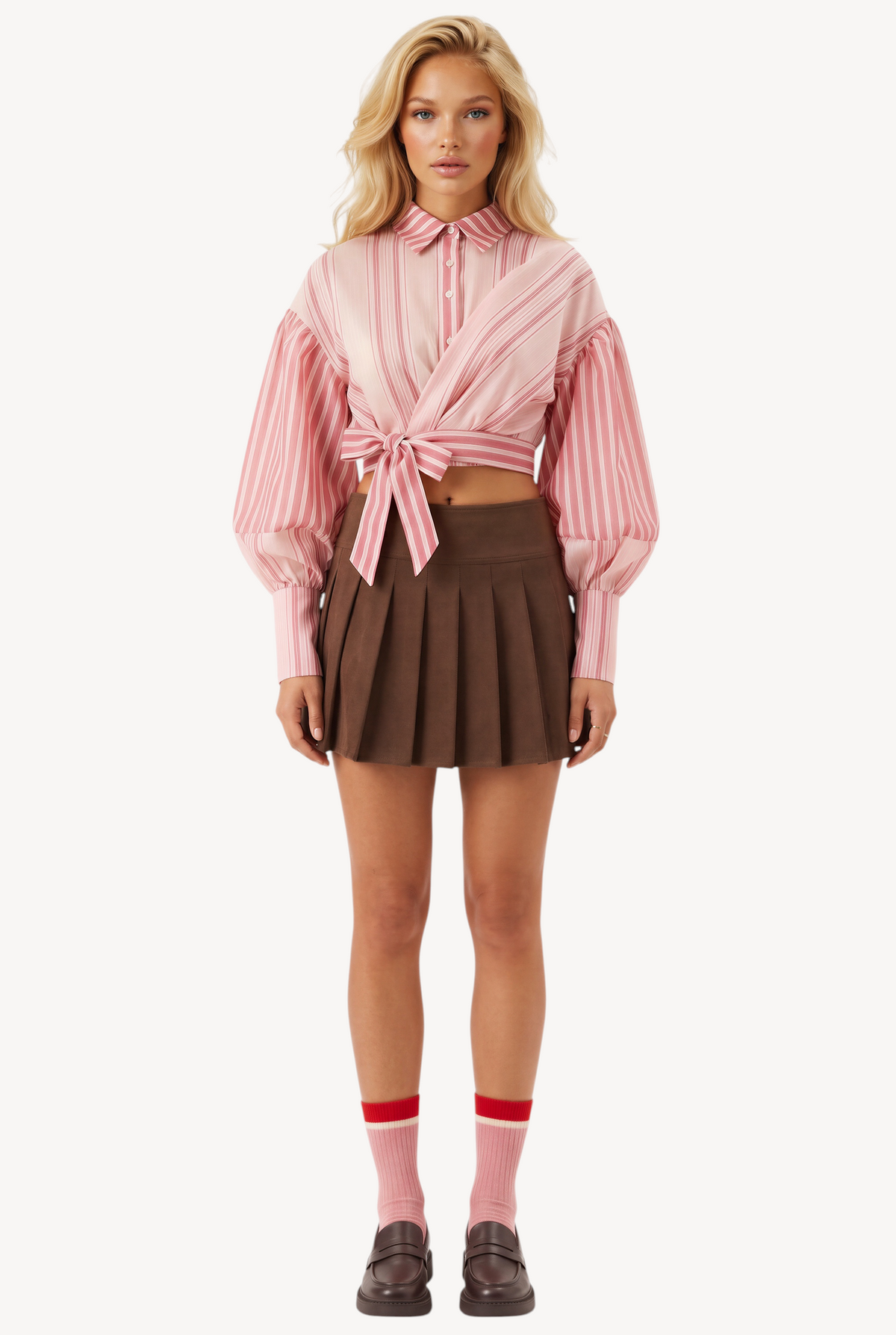 Blush Stripes Blouse
