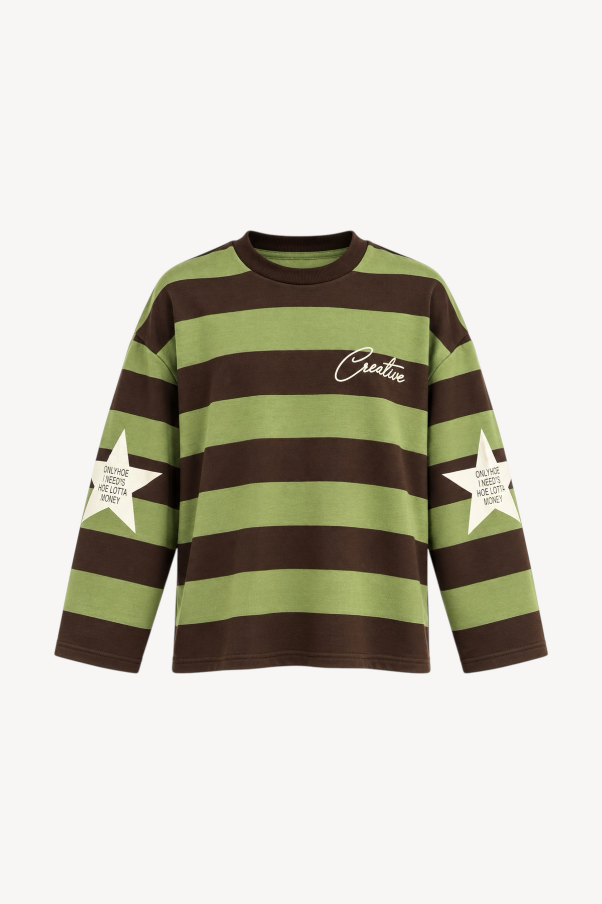 Creative Mood Stripe Sweatshirt