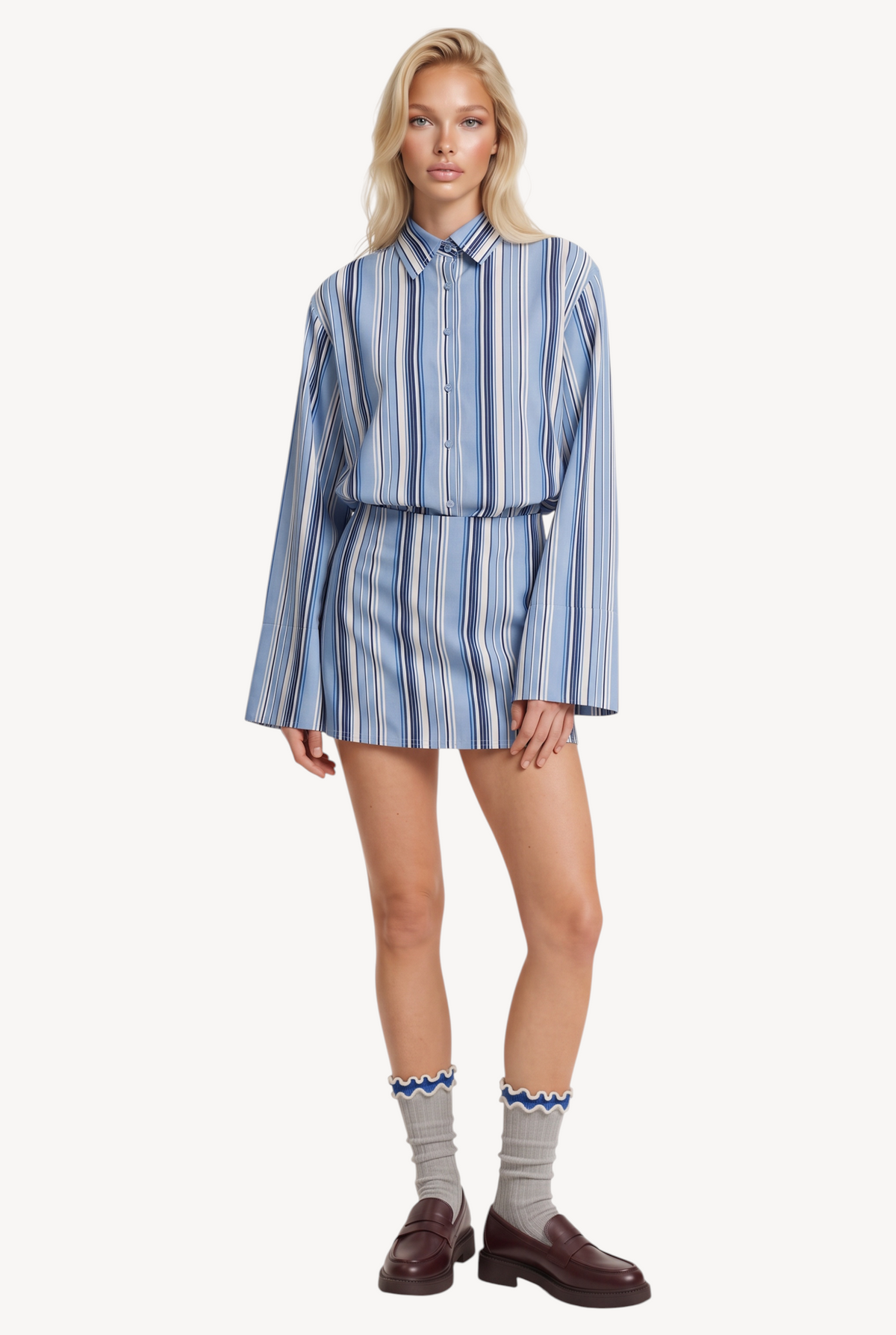 Line Button Shirt