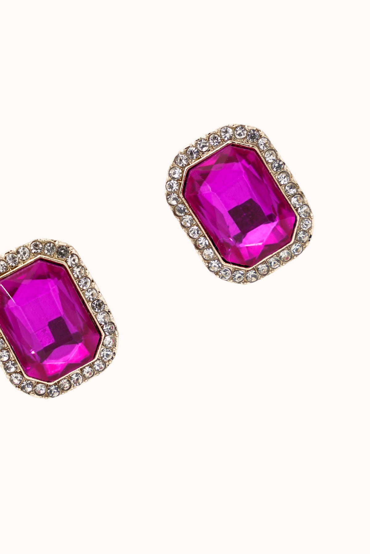 Elizabeth Earrings - Fuchsia