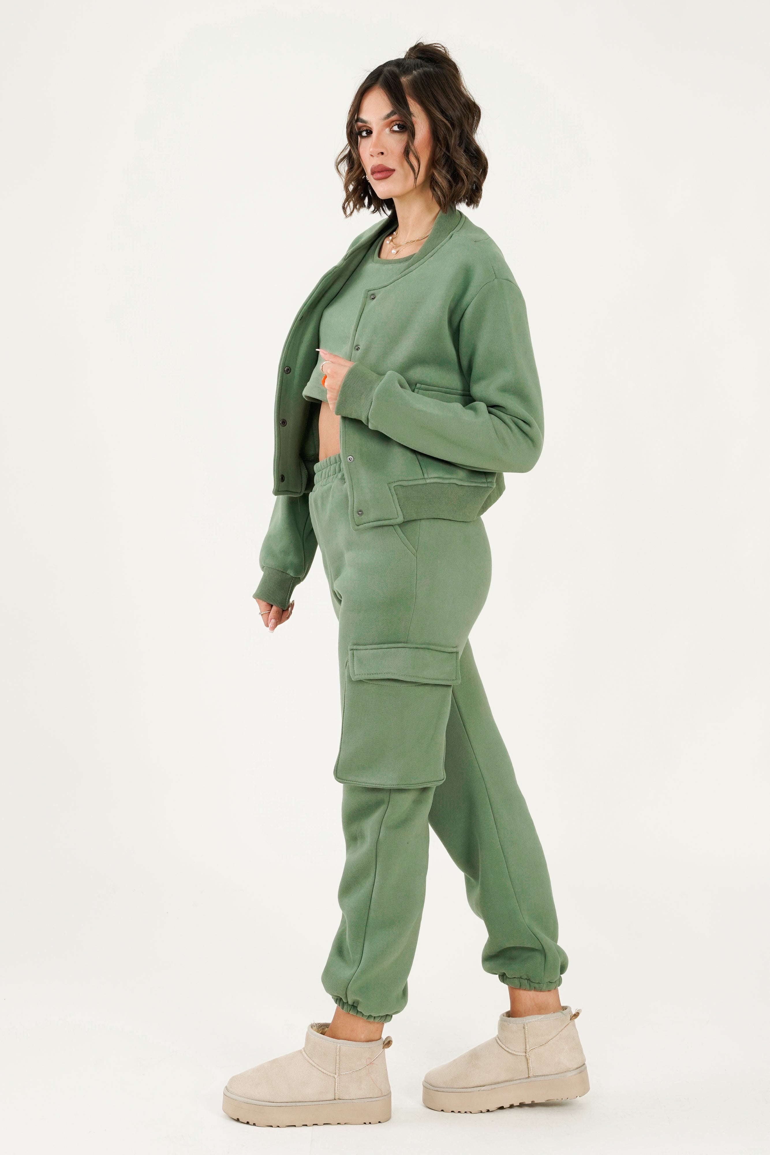 Leah Top - Olive Green