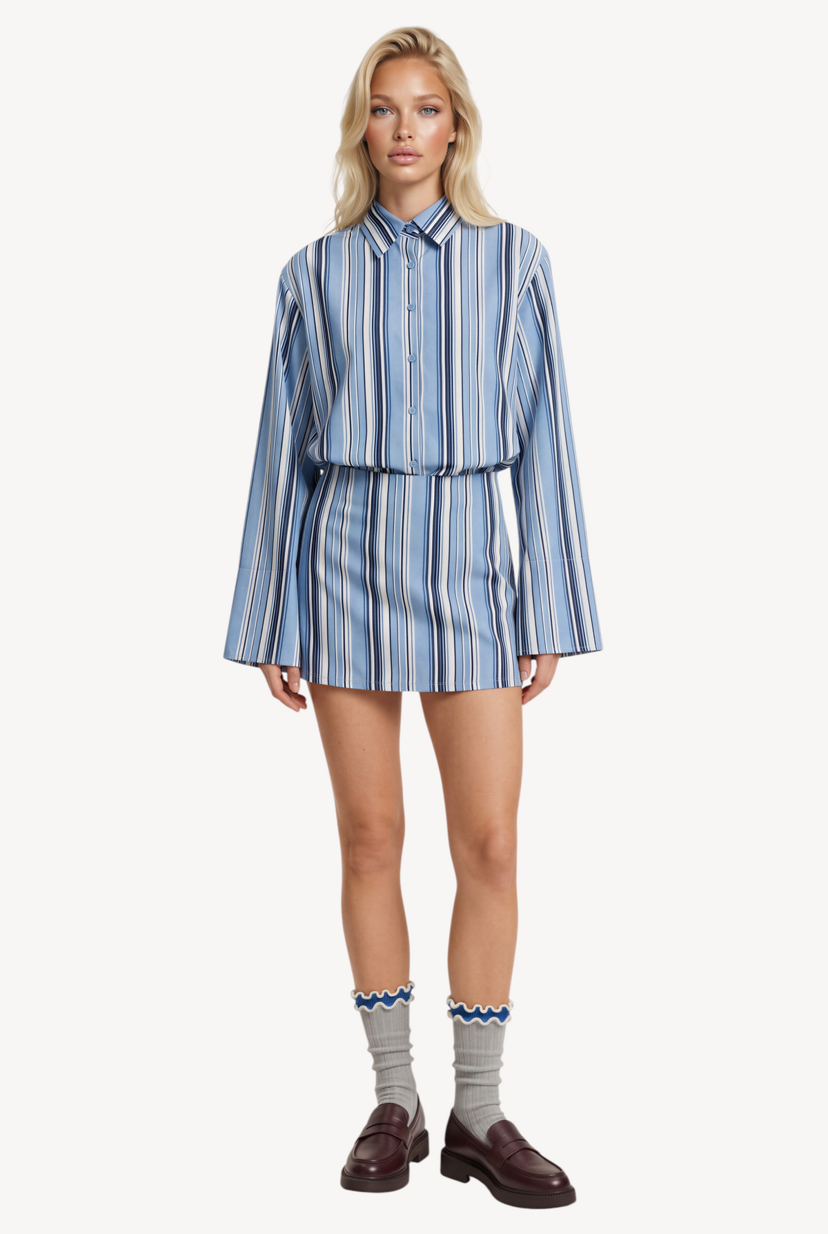 Line Mini Skirt