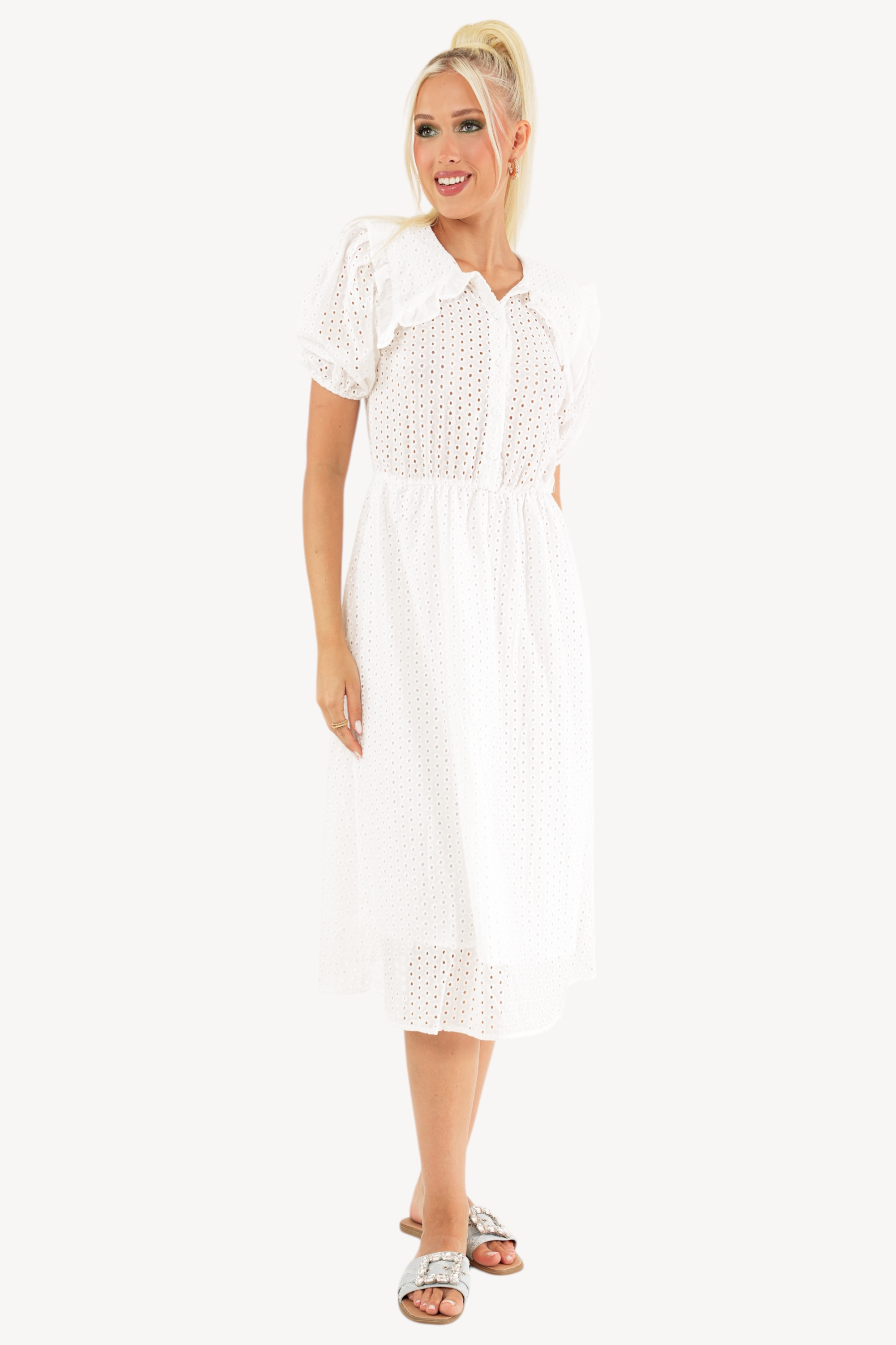 Loulou Dress - White