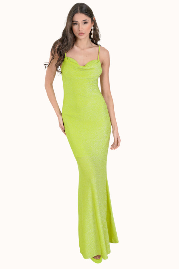 Estelle Dress - Lime Green