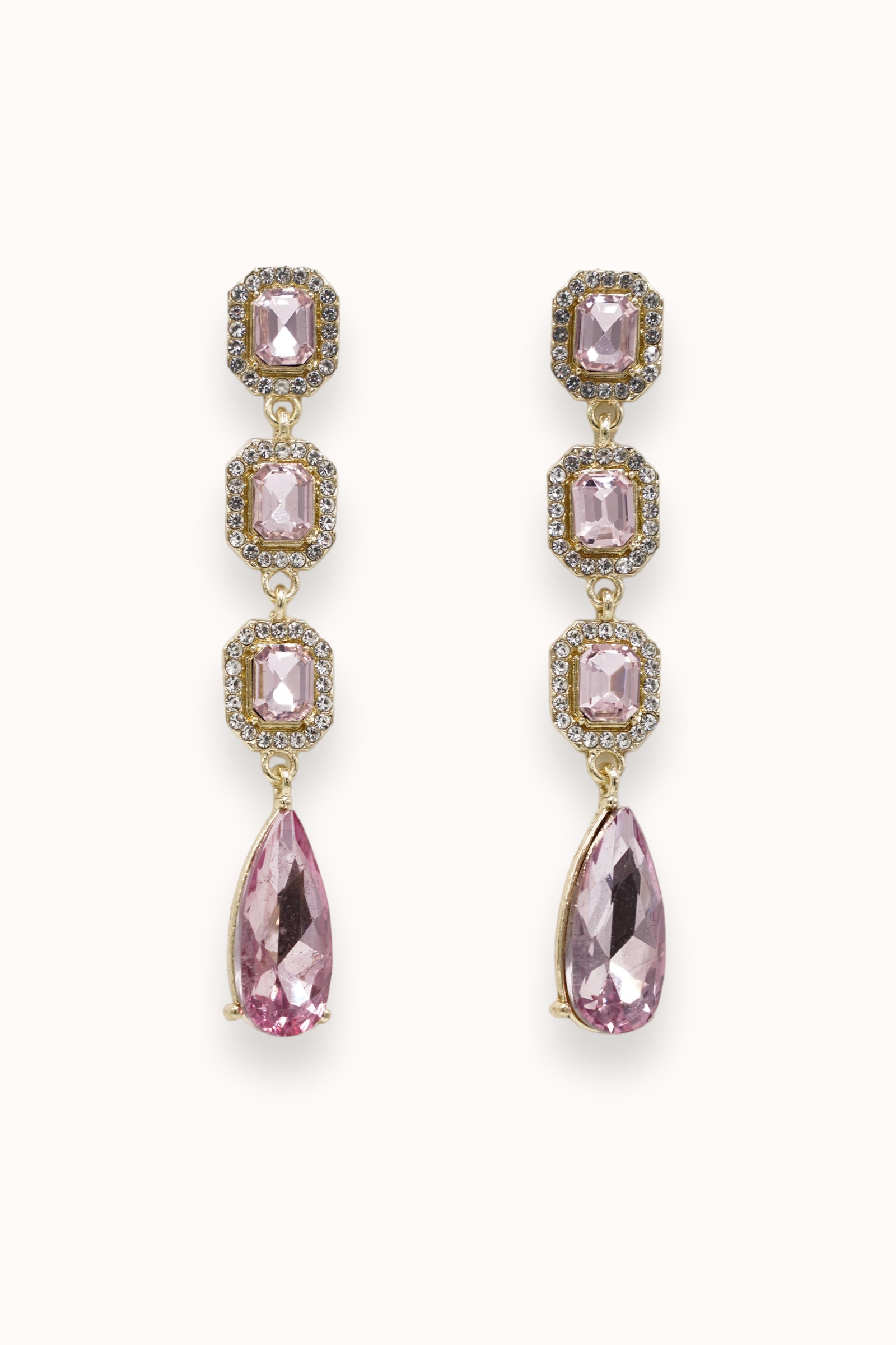 Lara Earrings - Pink
