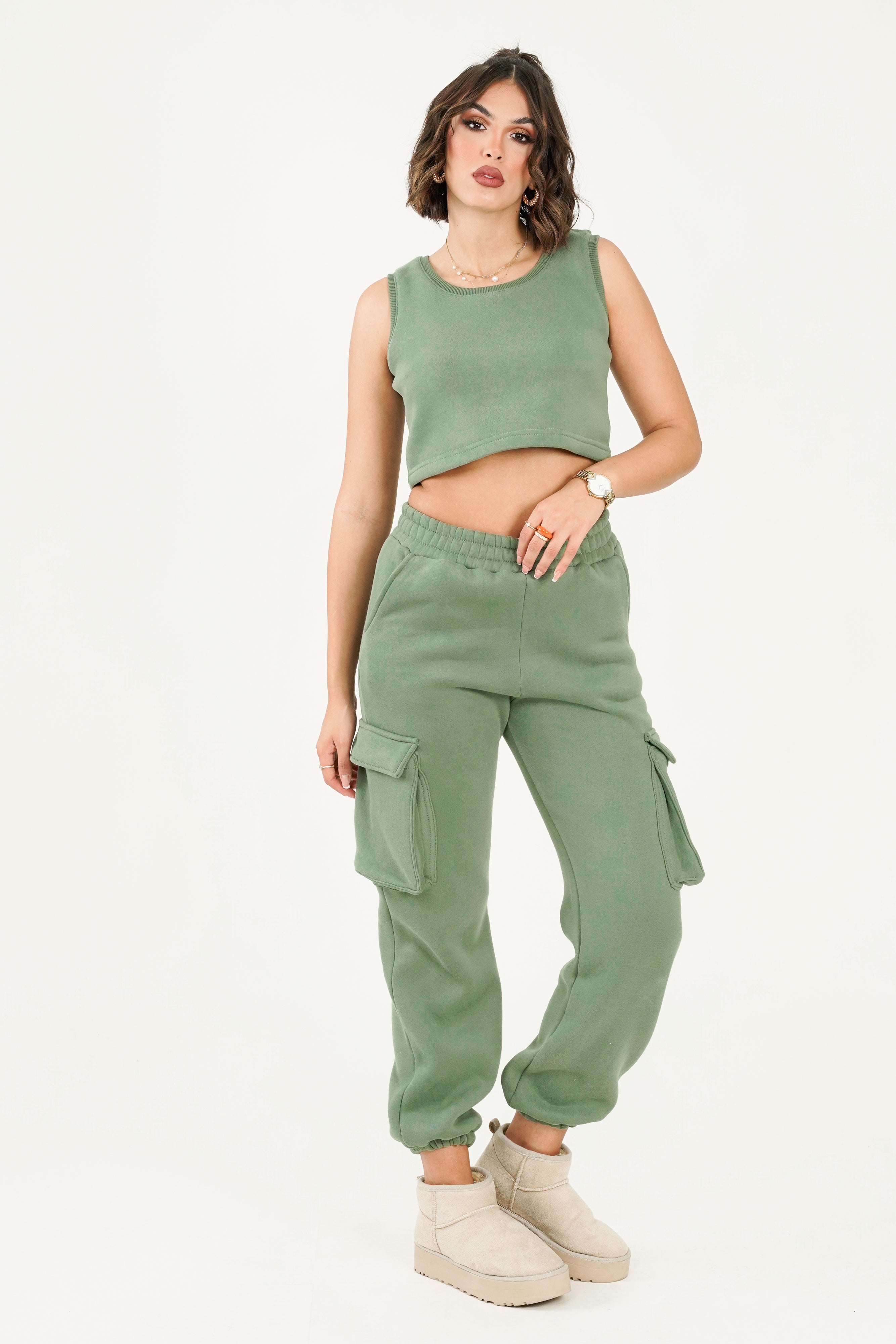 Leah Top - Olive Green
