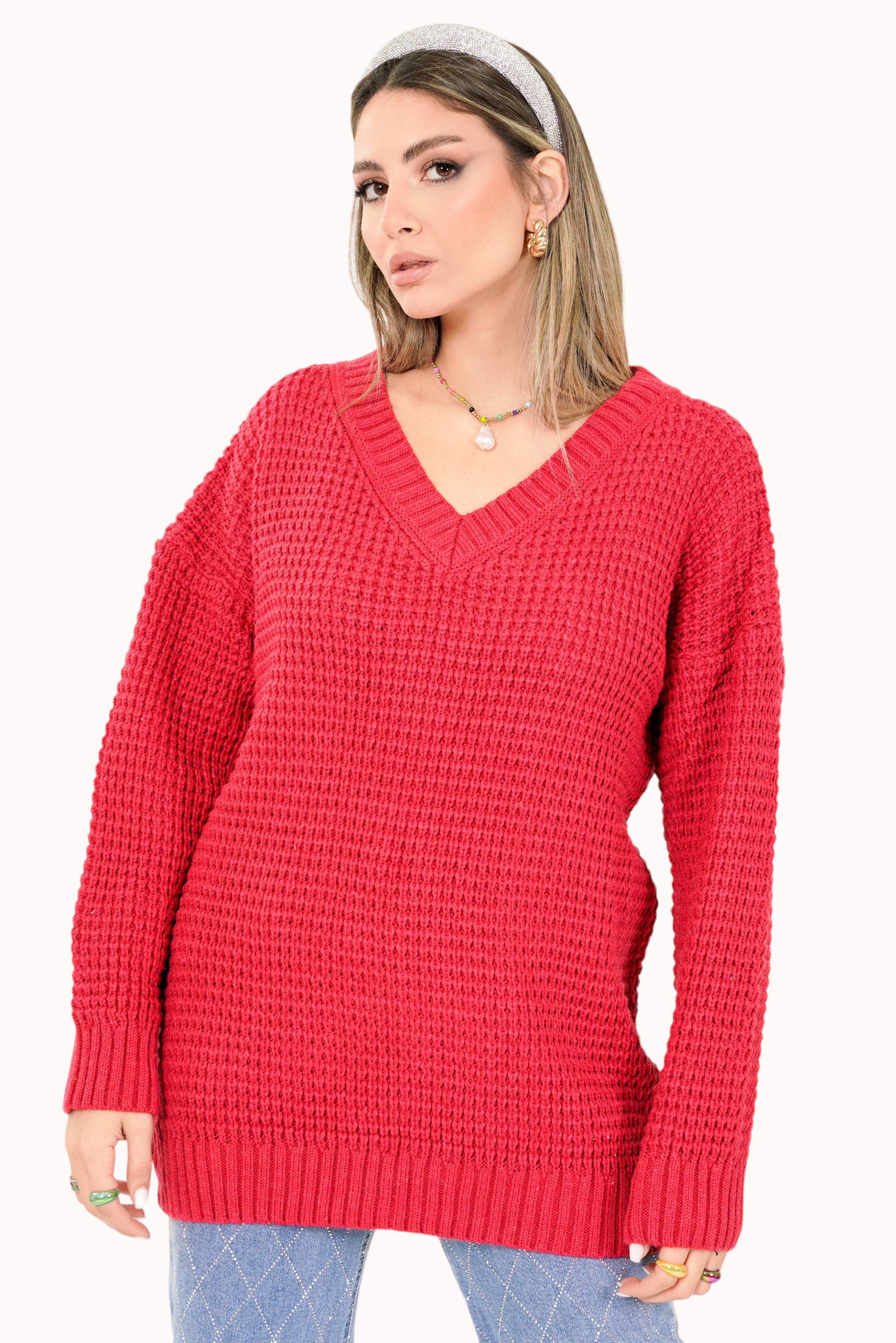 Asma Sweater - Red