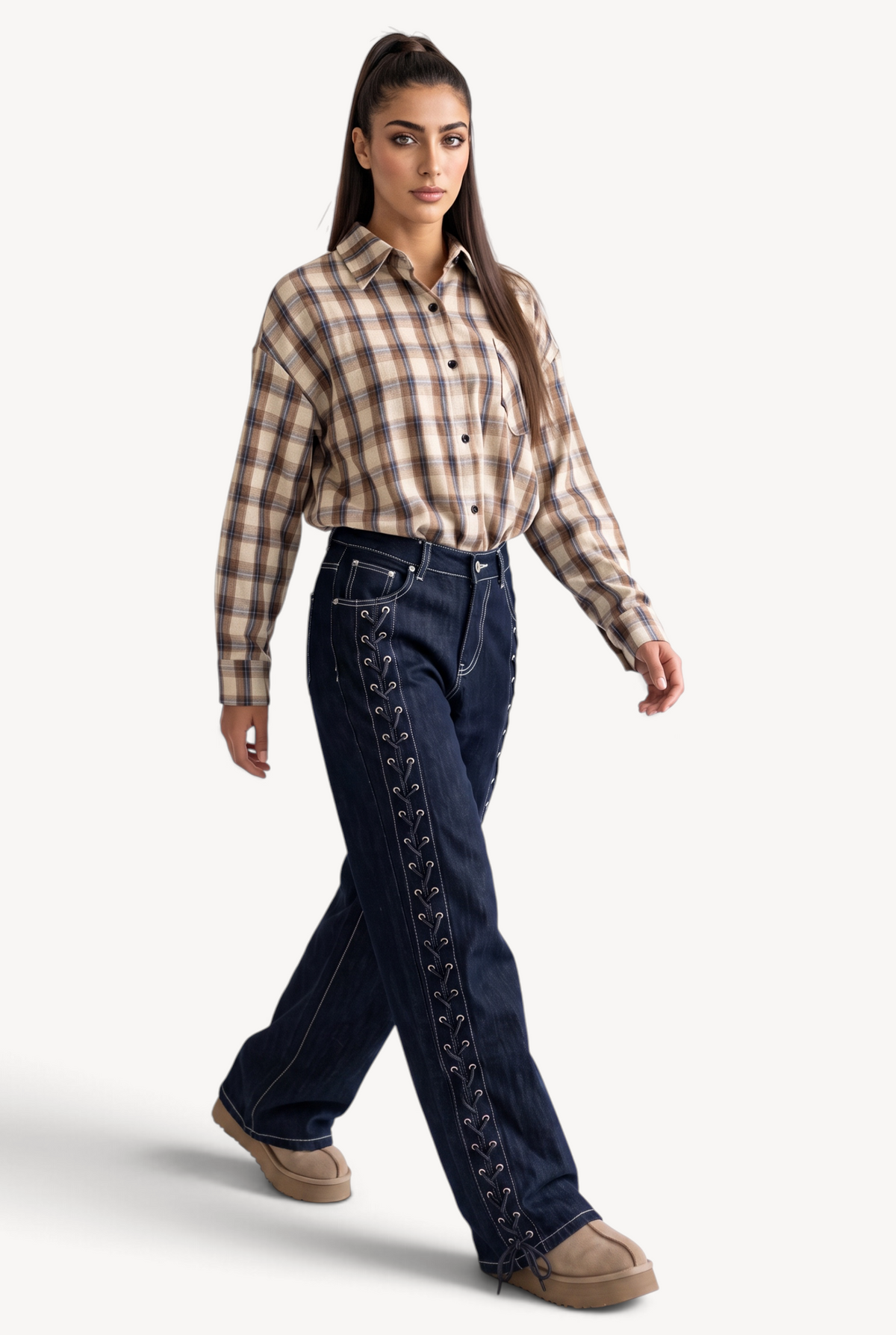 Lace Line Jeans