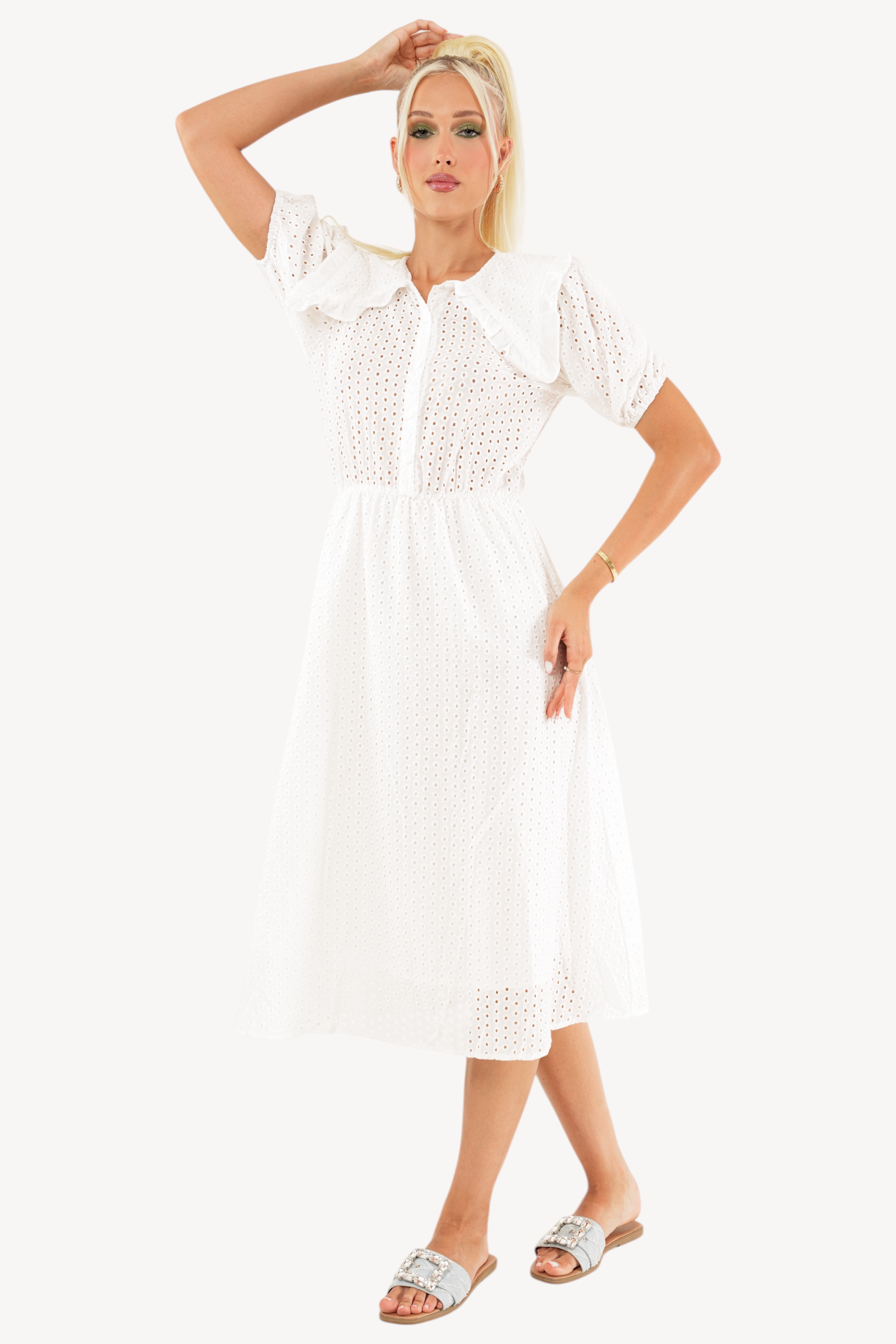Loulou Dress - White